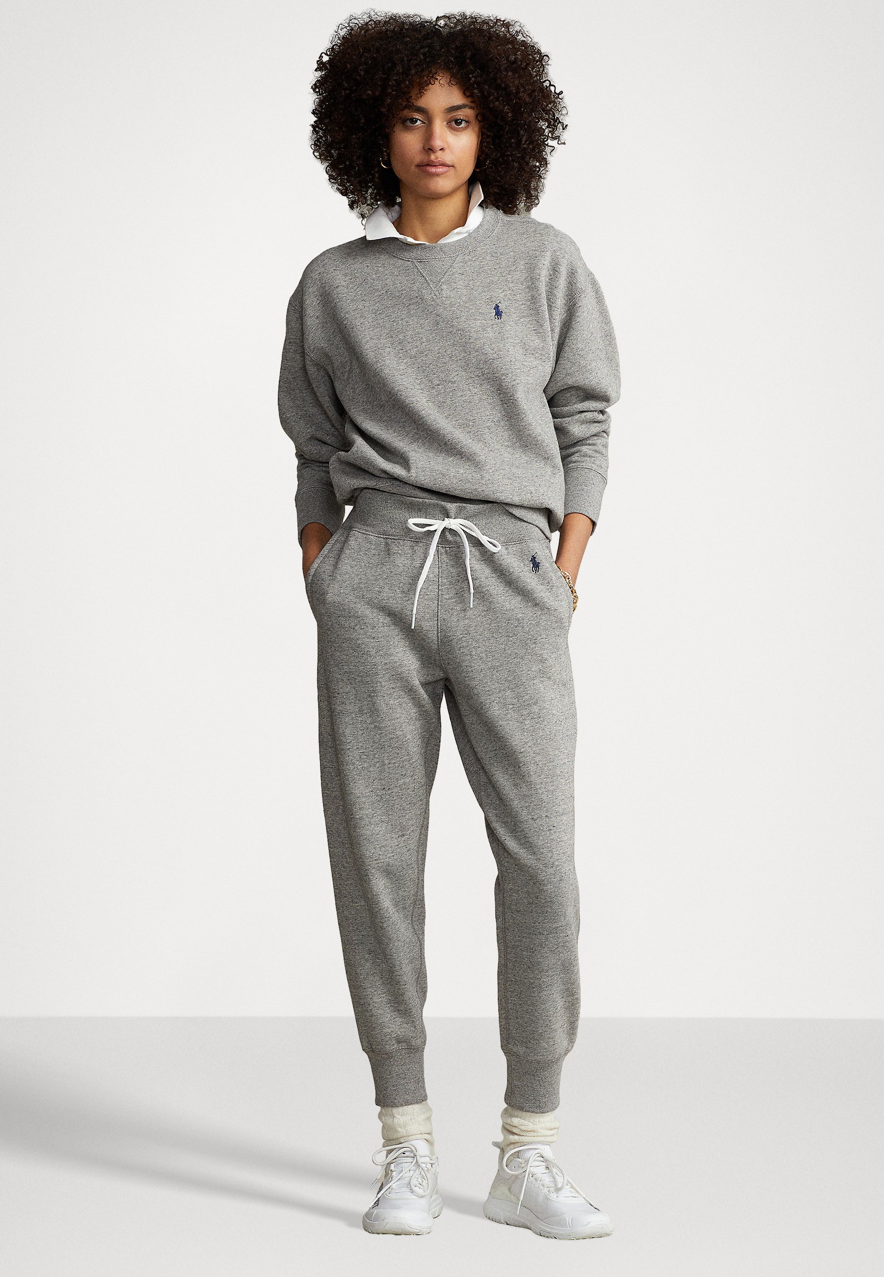 Polo Ralph Lauren PANT - Tracksuit bottoms - dark vintage heat/mottled grey