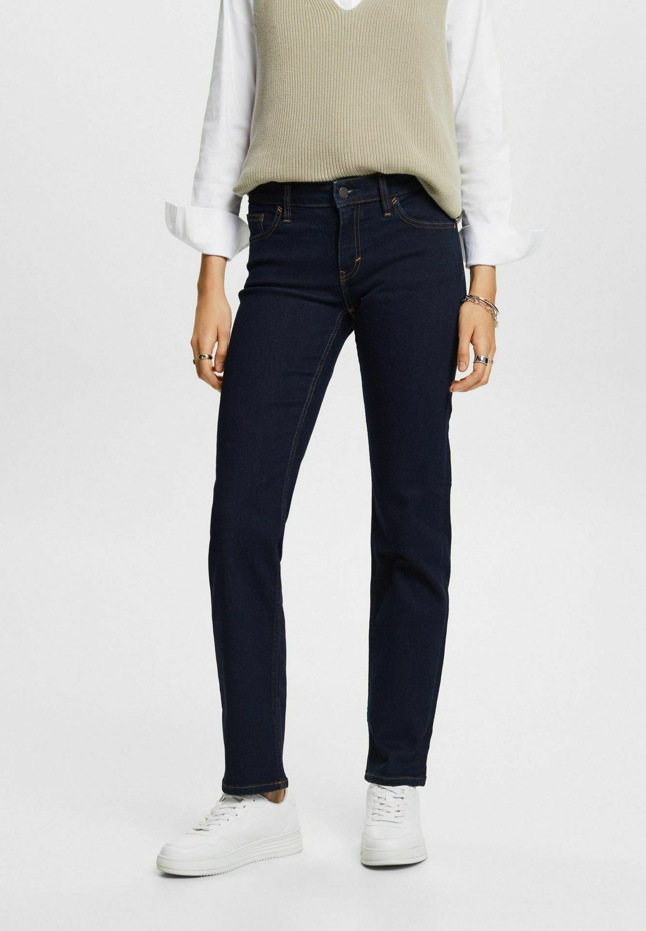 Esprit Straight leg jeans - blue rinse/blue denim