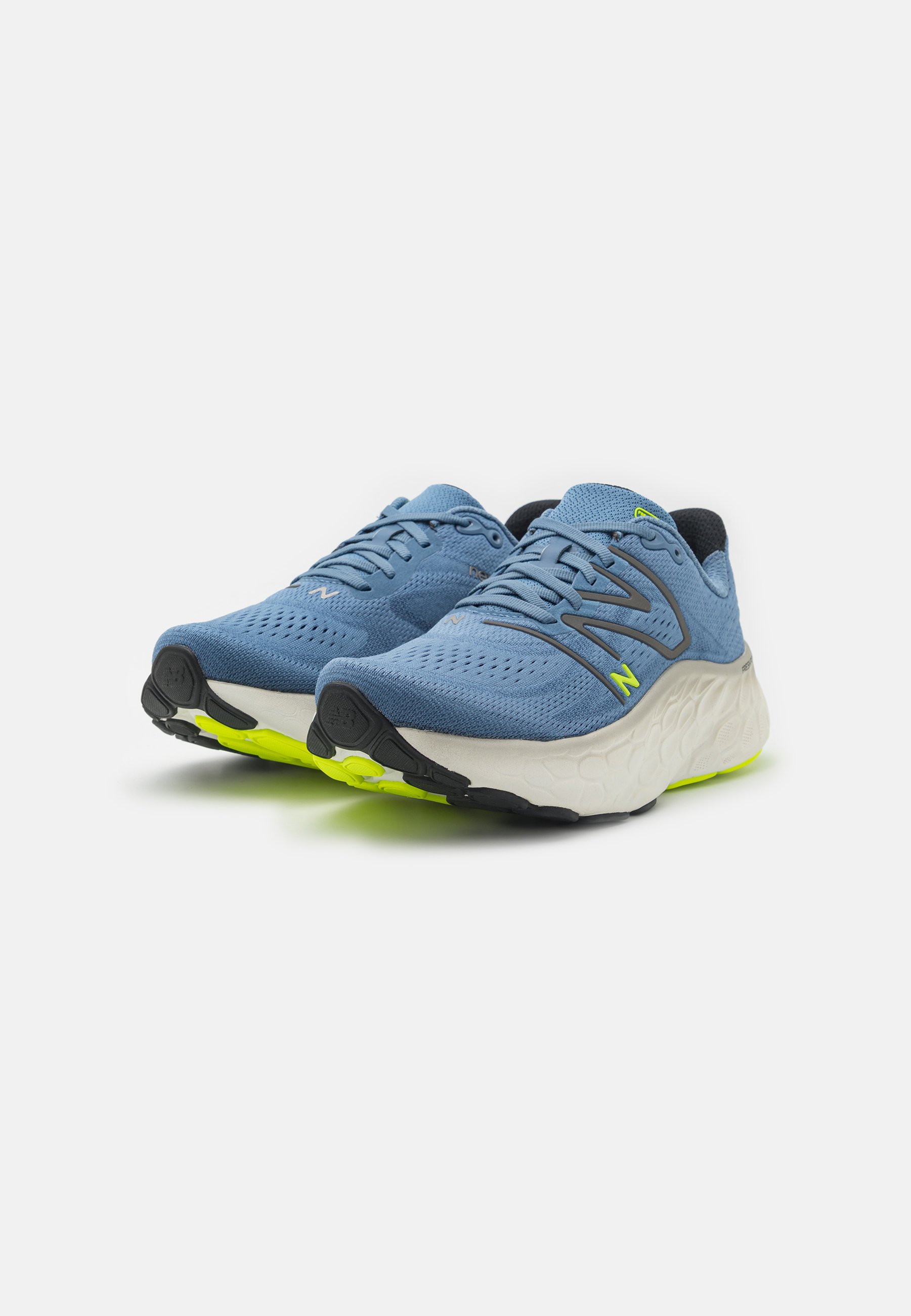 NB FRESH FOAM X MORE V4 - Neutral running shoes - mercury blue/dark silver metallic/blue