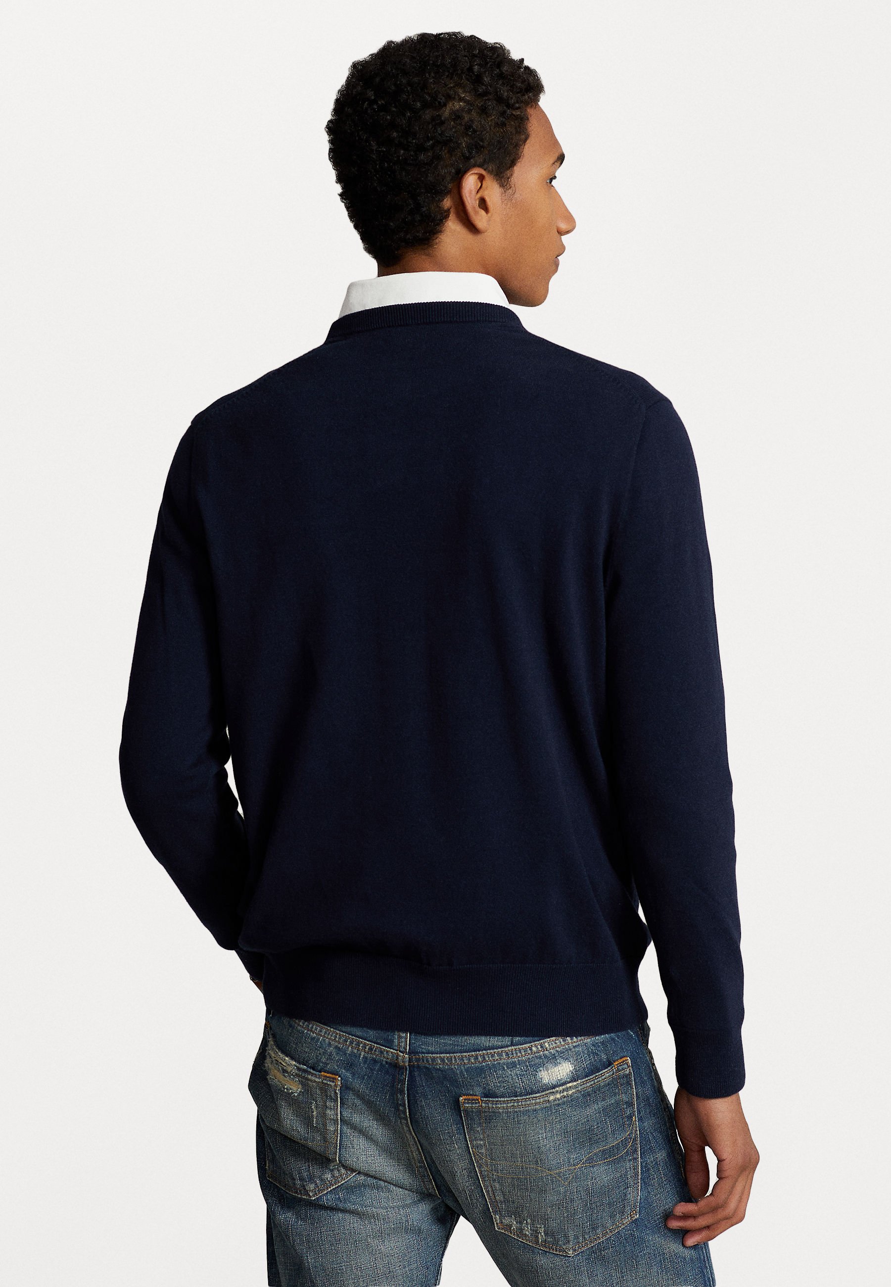 Polo Ralph Lauren LONG SLEEVE - Jumper - navy combo/blue