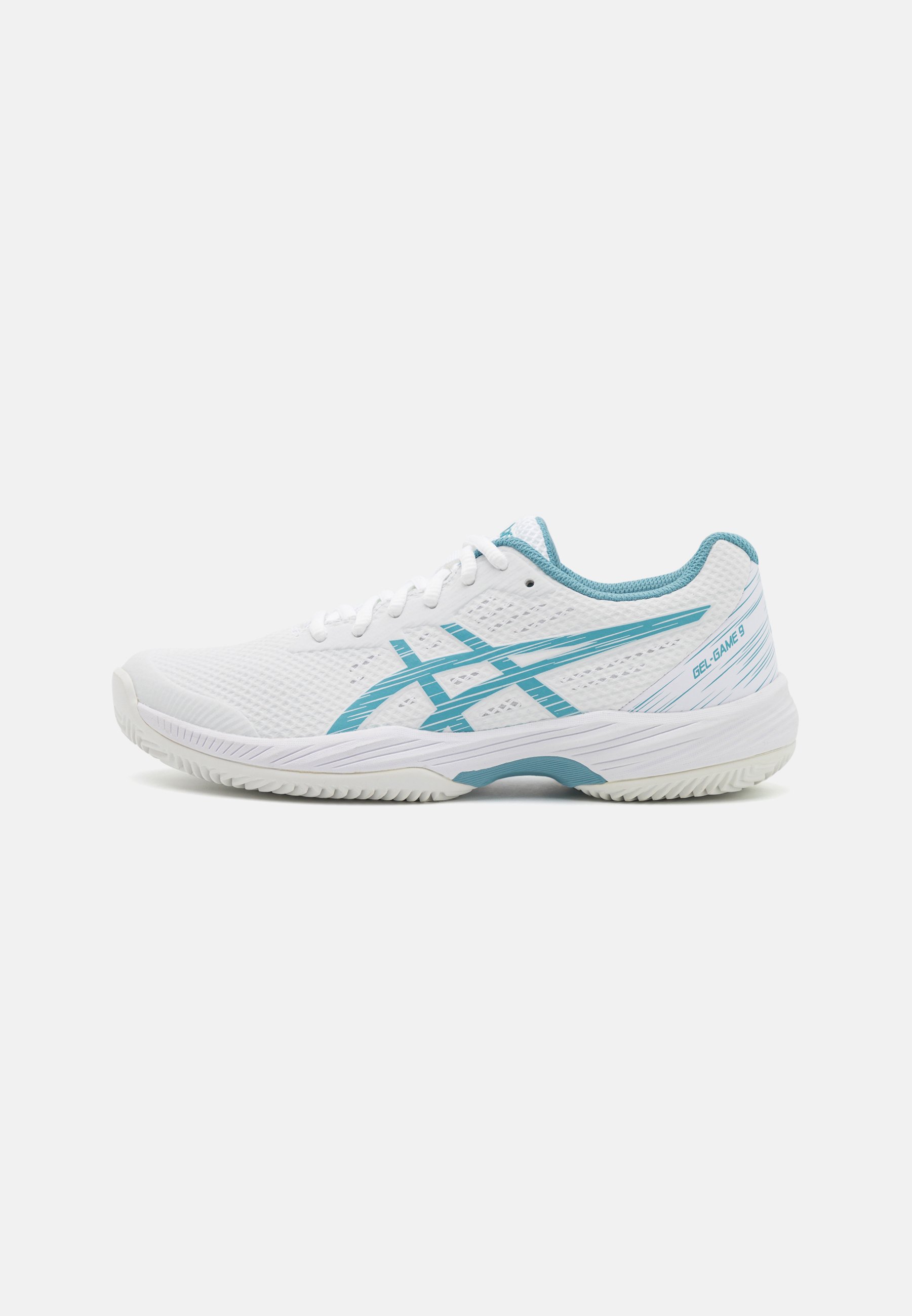 ASICS GEL GAME 9 CLAY - Clay court tennis shoes - white/gris blue/white