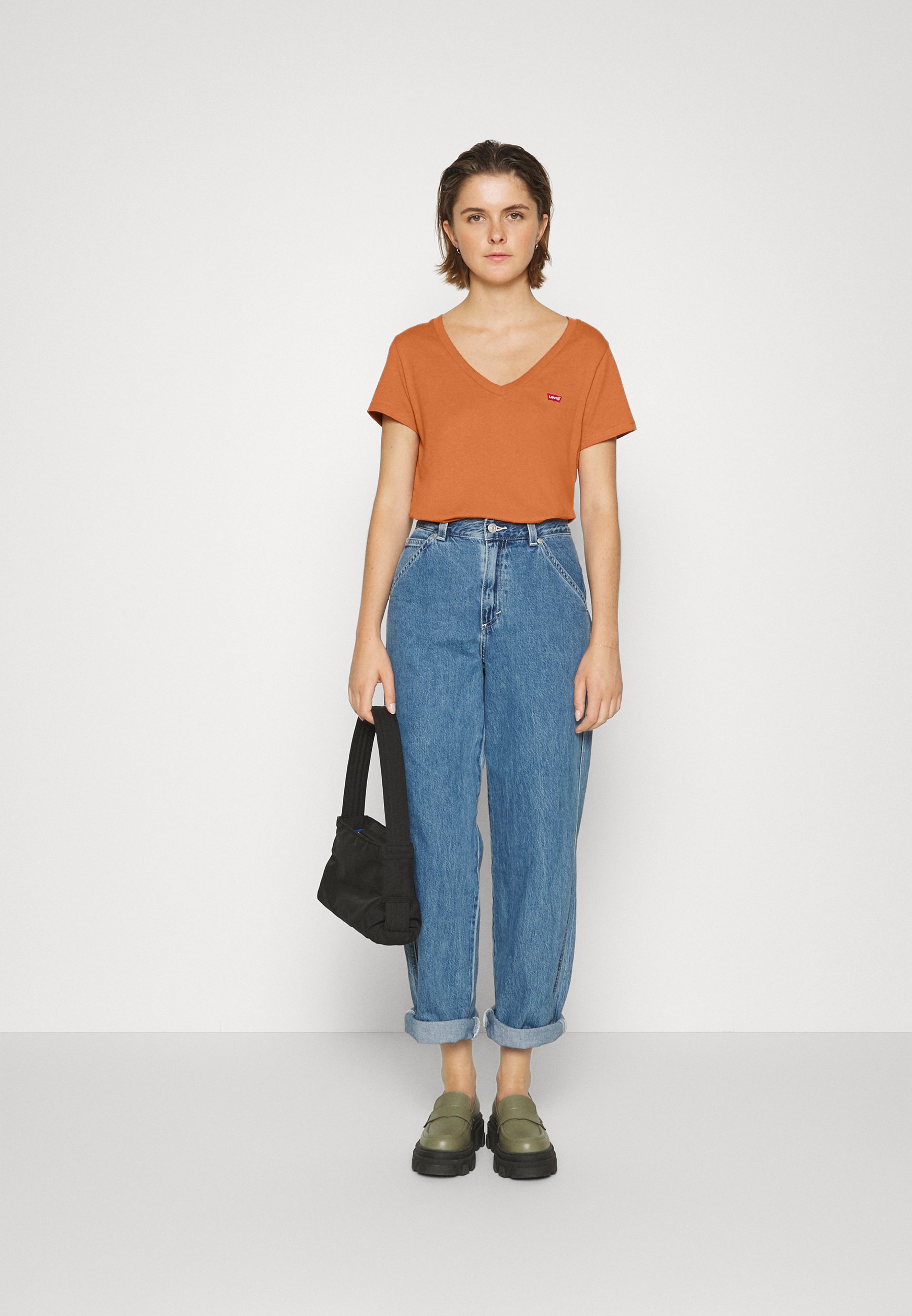 Levi's® PERFECT VNECK - Top - autumn leaf/orange