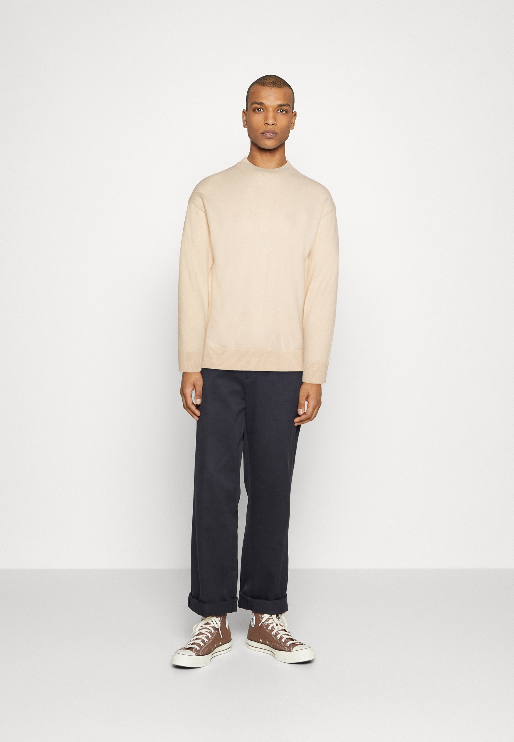 Scotch & Soda DROPPED SHOULDER BASIC - Jumper - light camel/sand