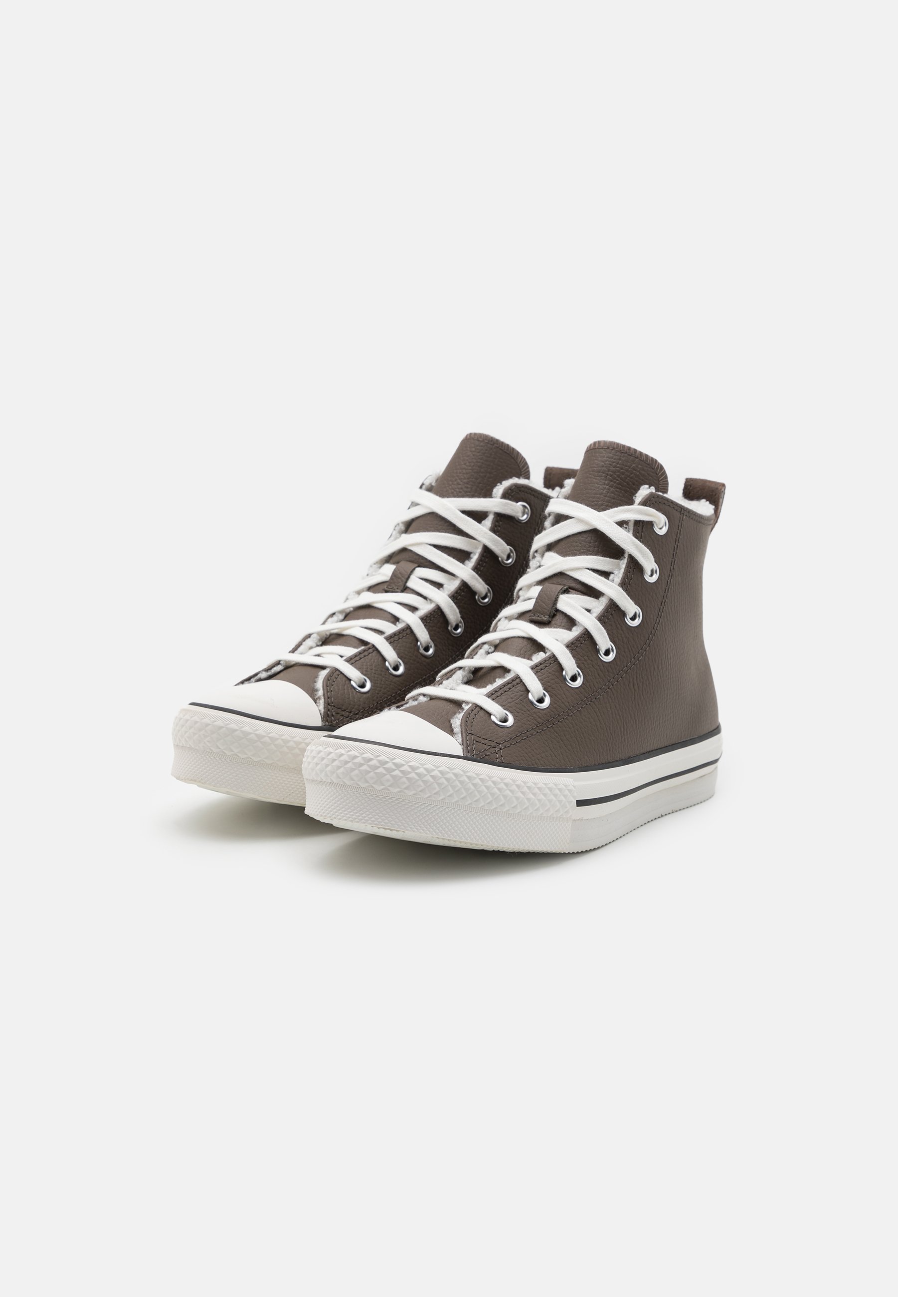 Converse CHUCK TAYLOR ALL STAR UNISEX - High-top trainers - engine smoke/vintage white/brown