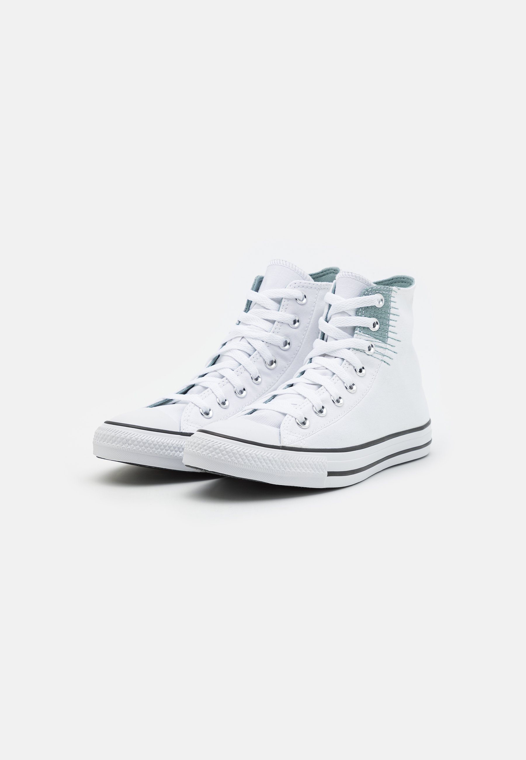 Converse CHUCK TAYLOR ALL STAR SUMMER UTILITY UNISEX - High-top trainers - white/tidepool grey/black/white