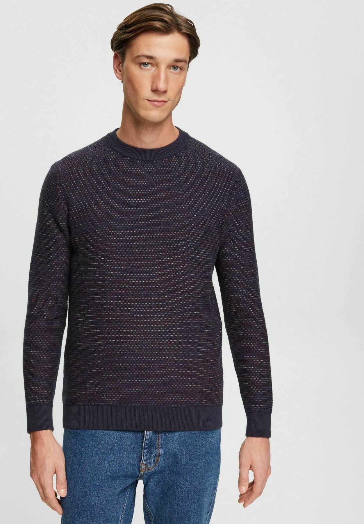 Esprit BUNTER  - Jumper - navy/mottled dark blue