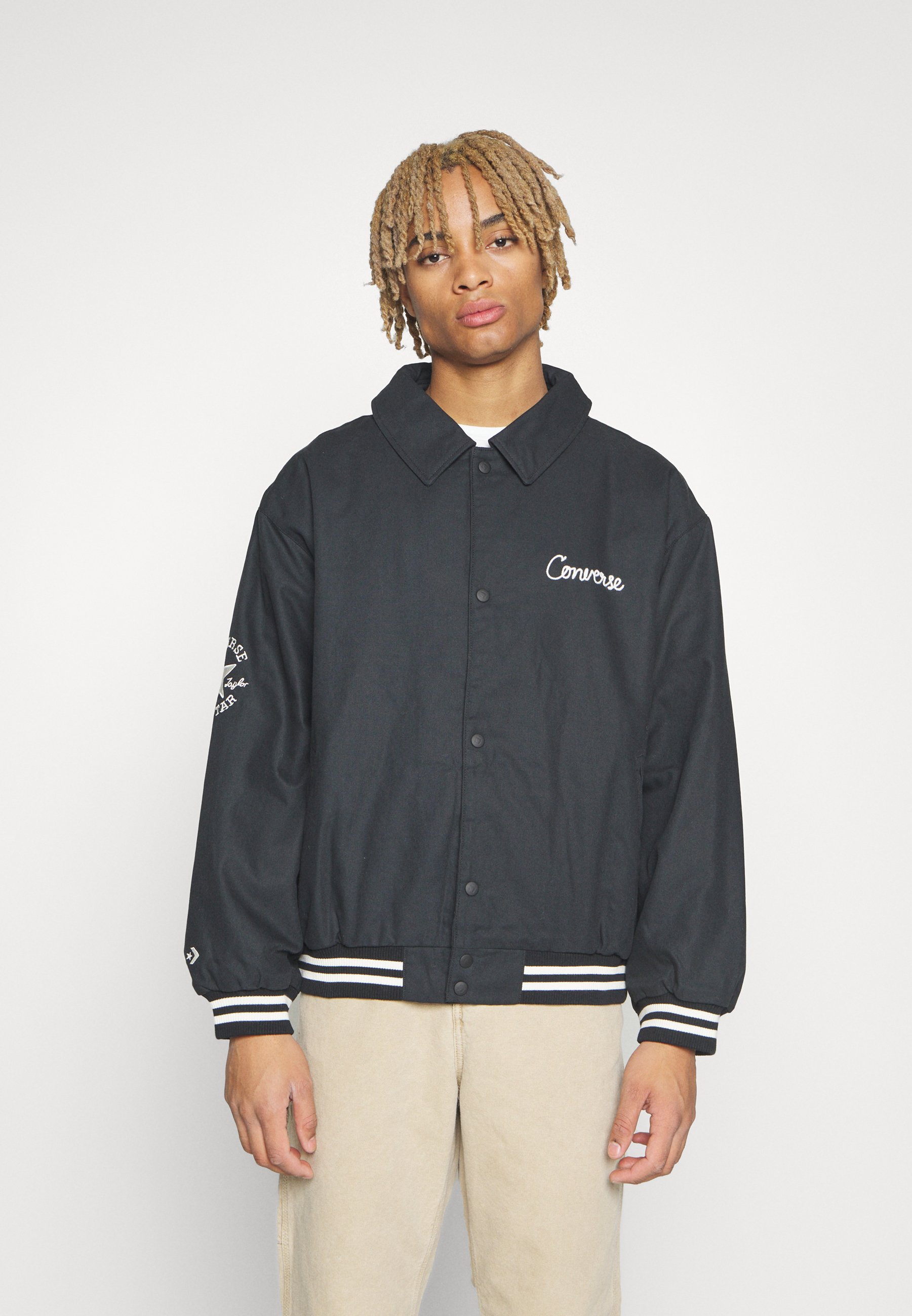 Converse VARSITY PADDED JACKET - Bomber Jacket - black