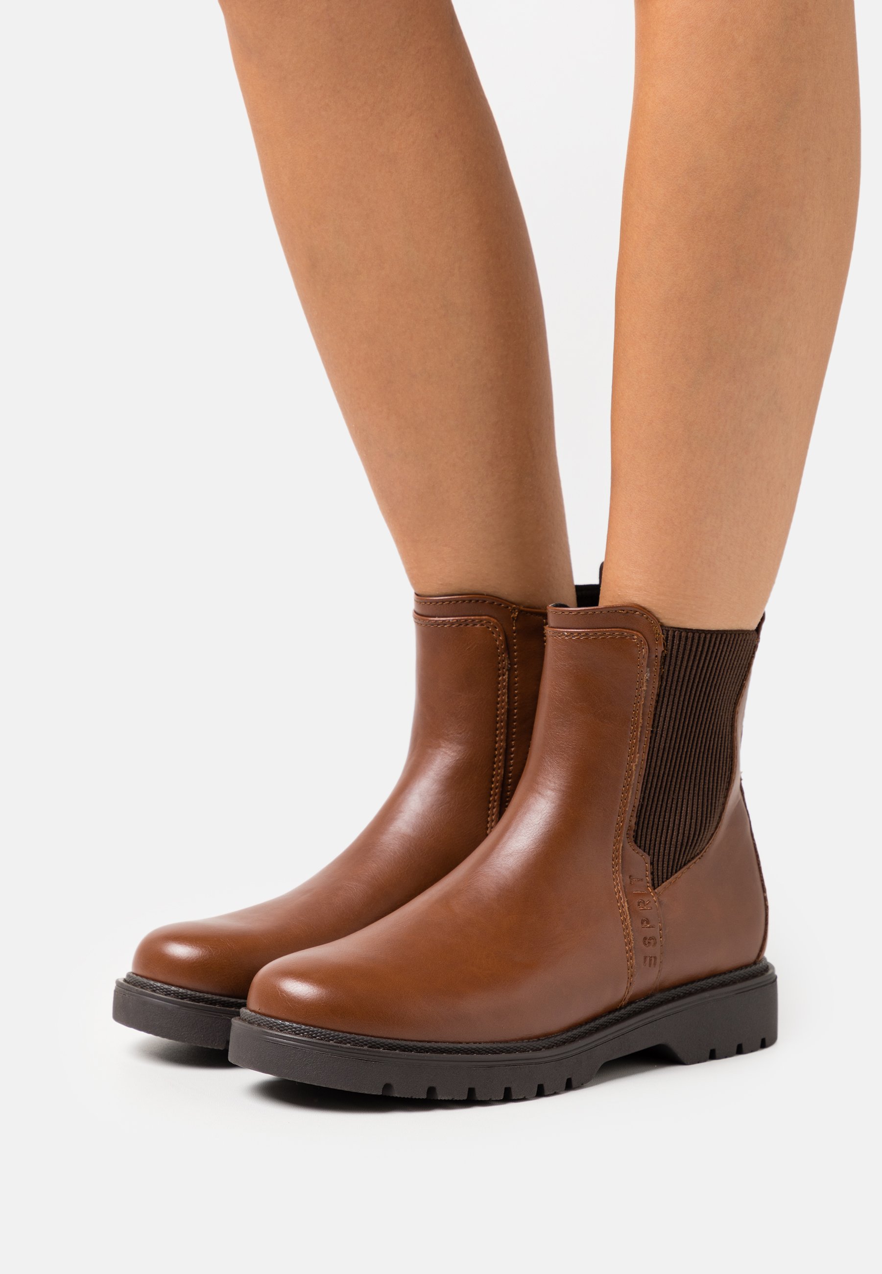 Esprit BOOTI - Classic ankle boots - caramel/cognac
