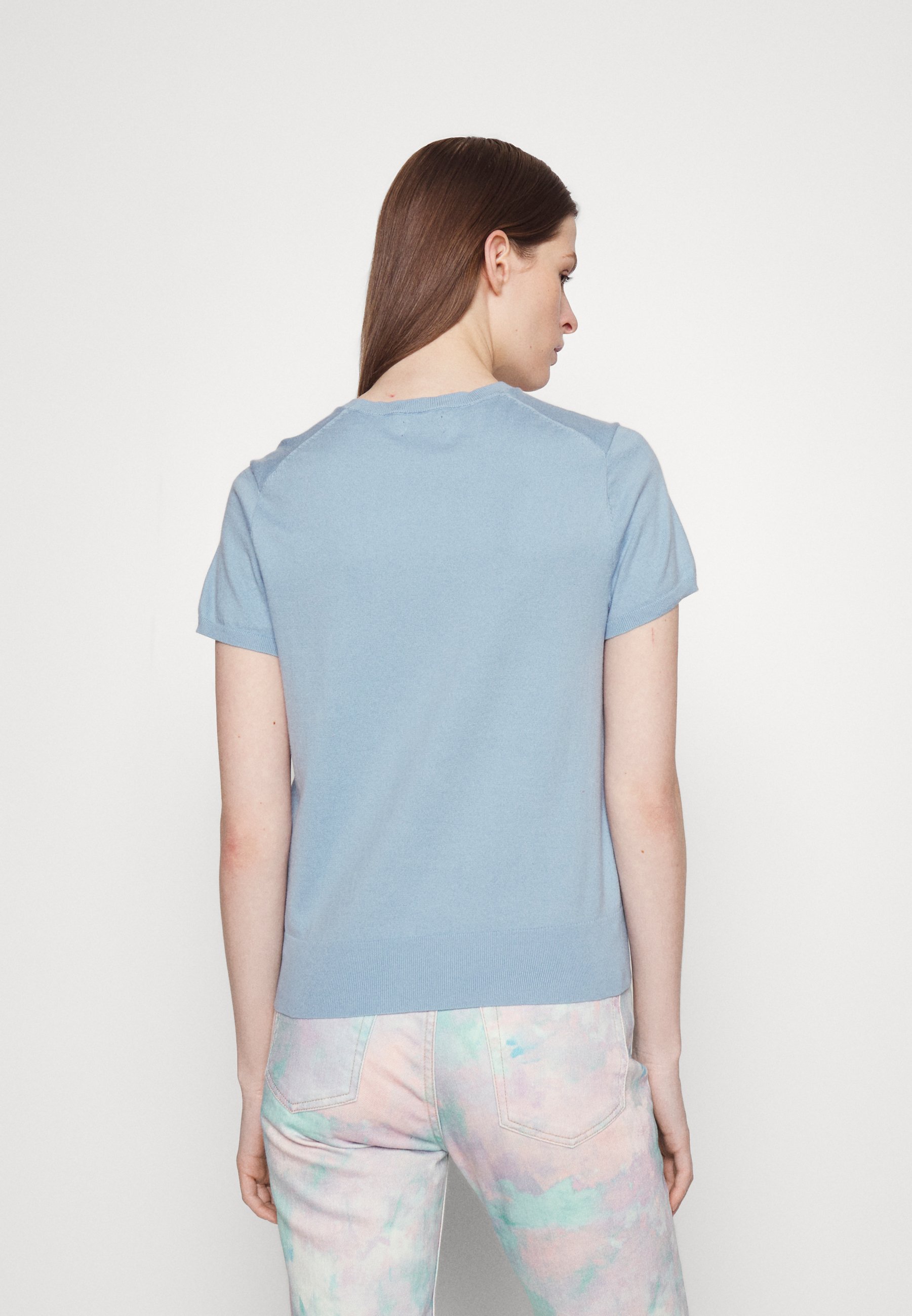 Polo Ralph Lauren CREW - Basic T-shirt - powder blue/blue
