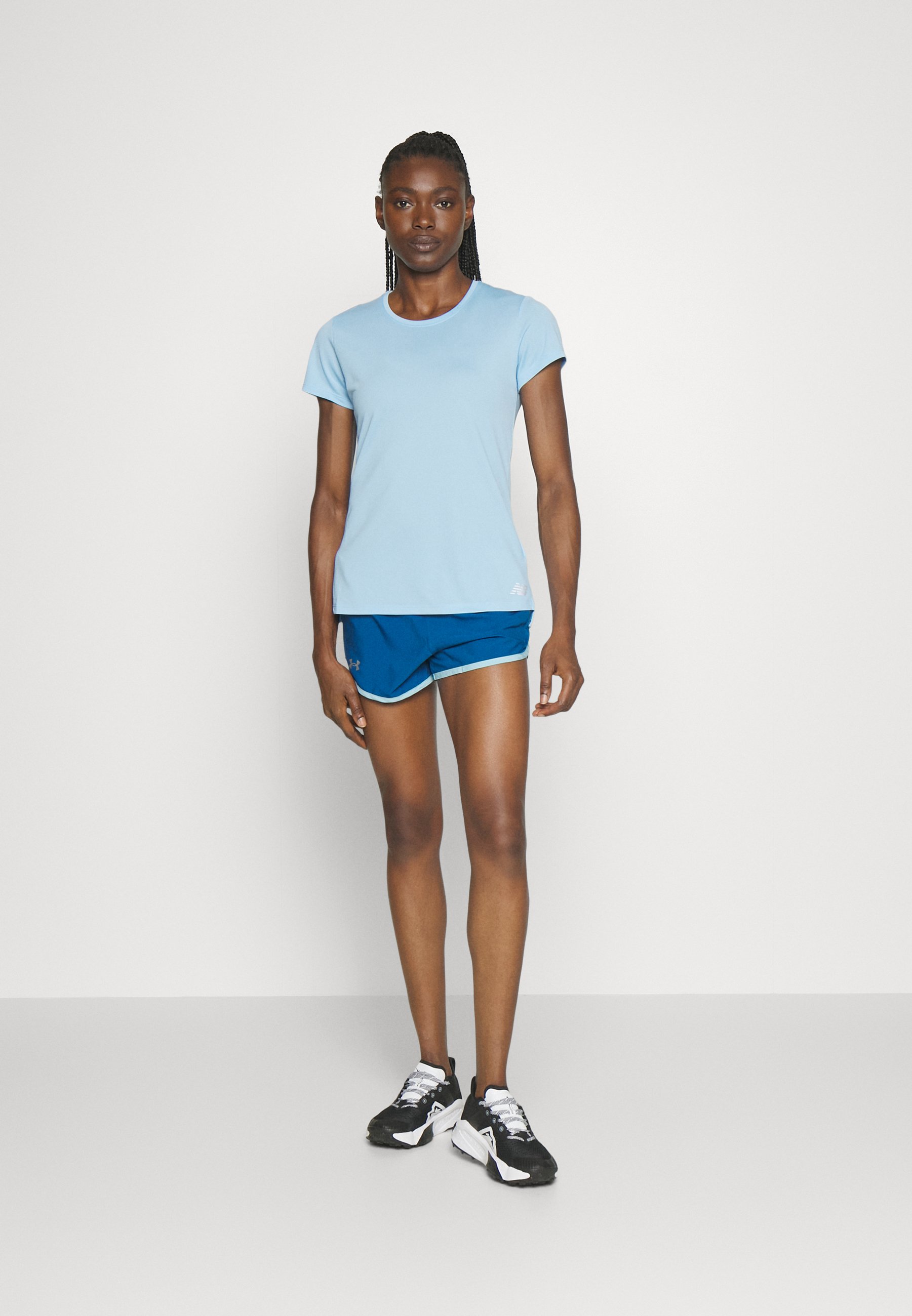 NB CORE RUN SHORT SLEEVE - Sports T-shirt - blue haze/blue