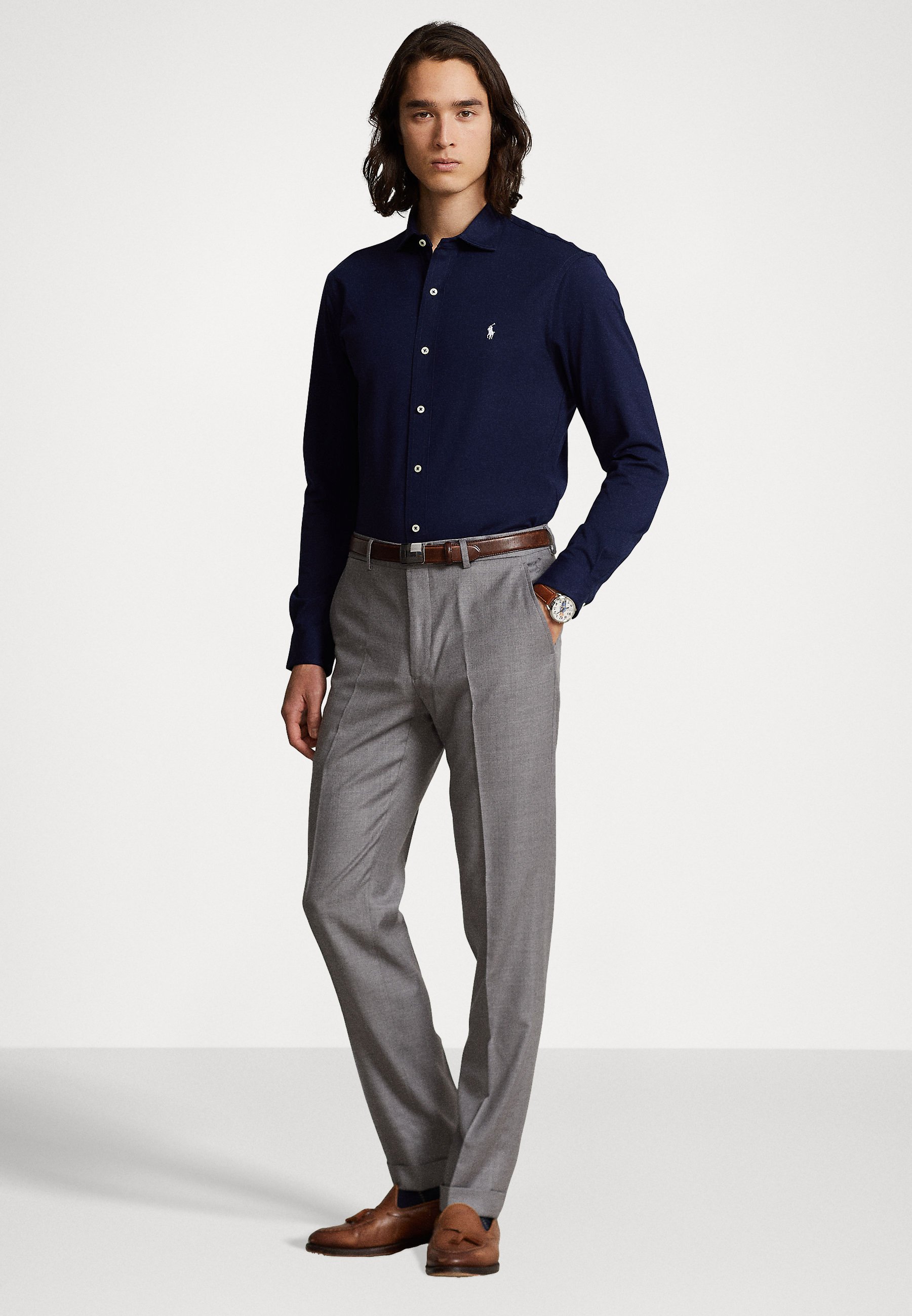 Polo Ralph Lauren LONG SLEEVE SPORT - Shirt - cruise navy/dark blue