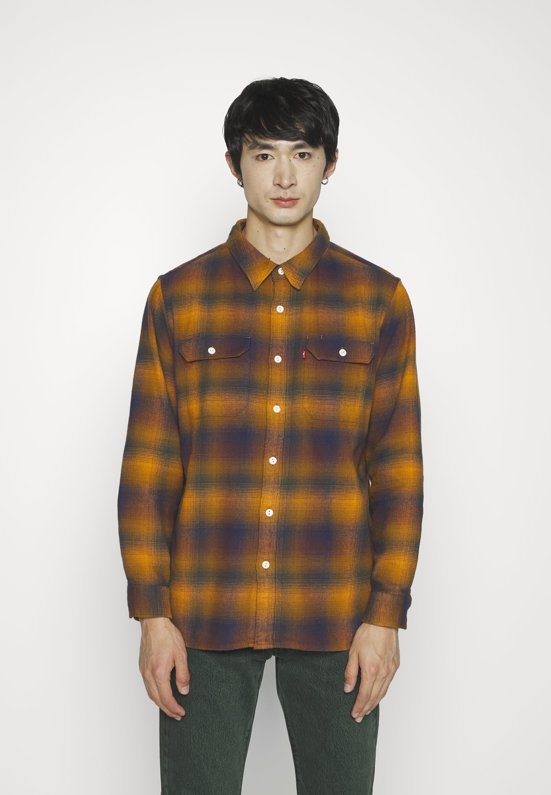 Levi's® JACKSON WORKER - Shirt - yellow/brown/green/yellow