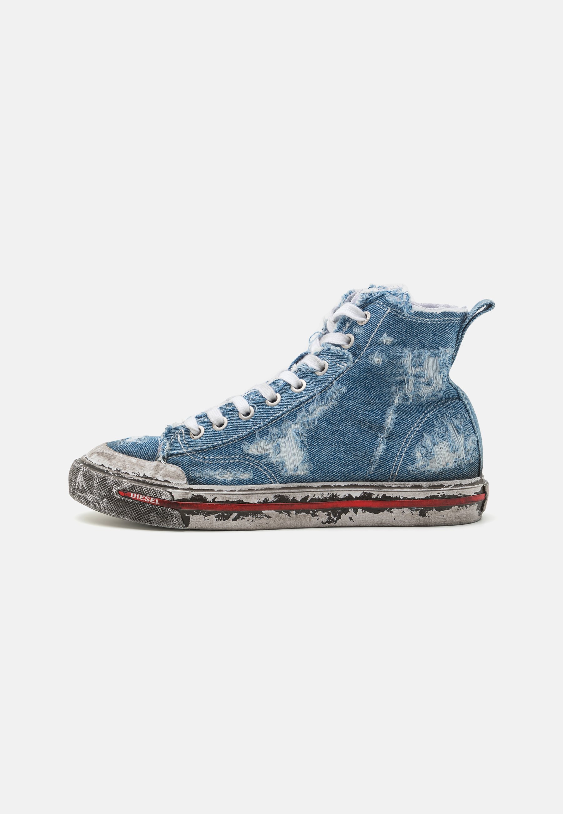 Diesel S-ATHOS MID W - High-top trainers - denim/light-blue denim
