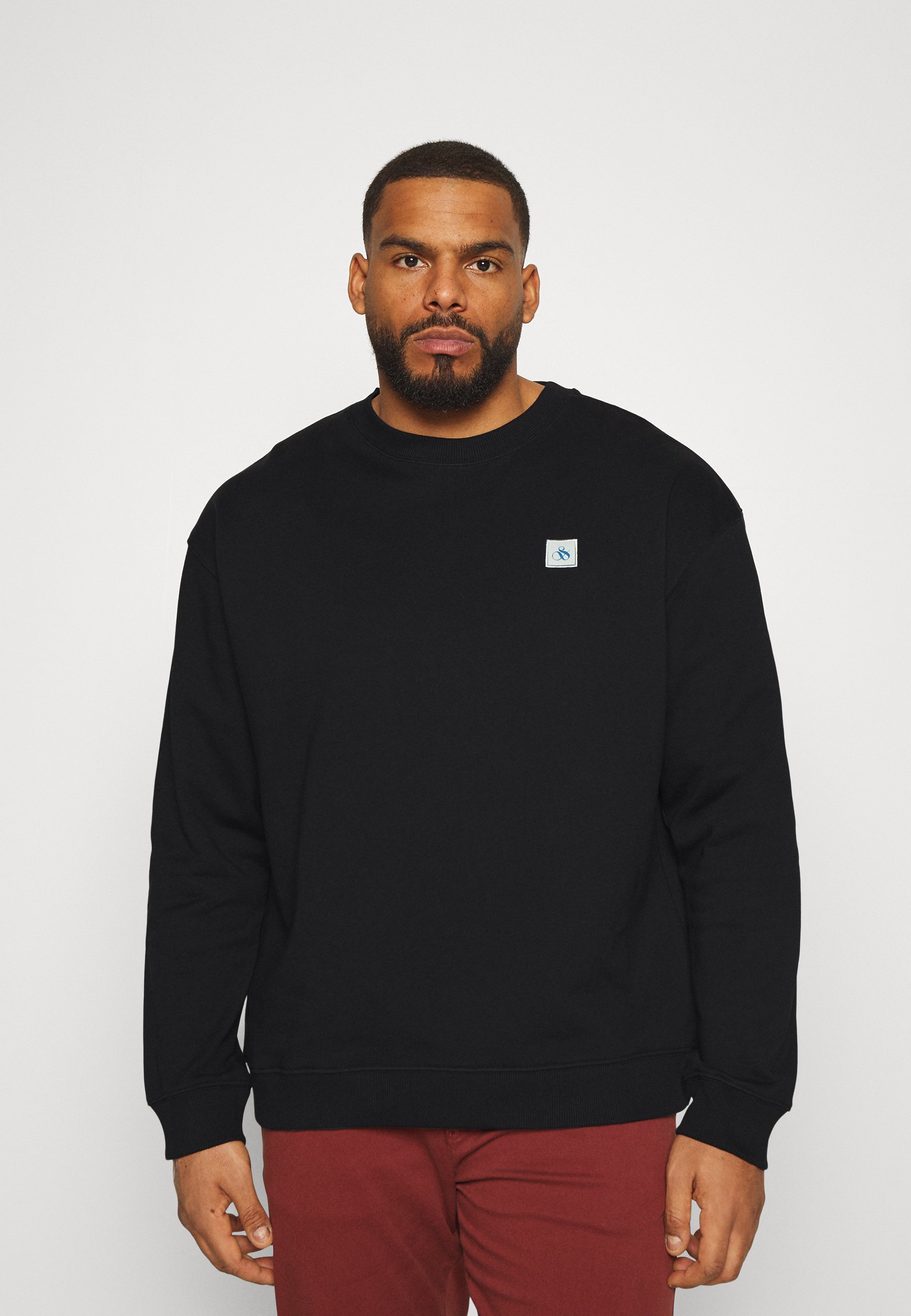 Scotch & Soda CLASSIC ESSENTIAL CREWNECK - Sweatshirt - black