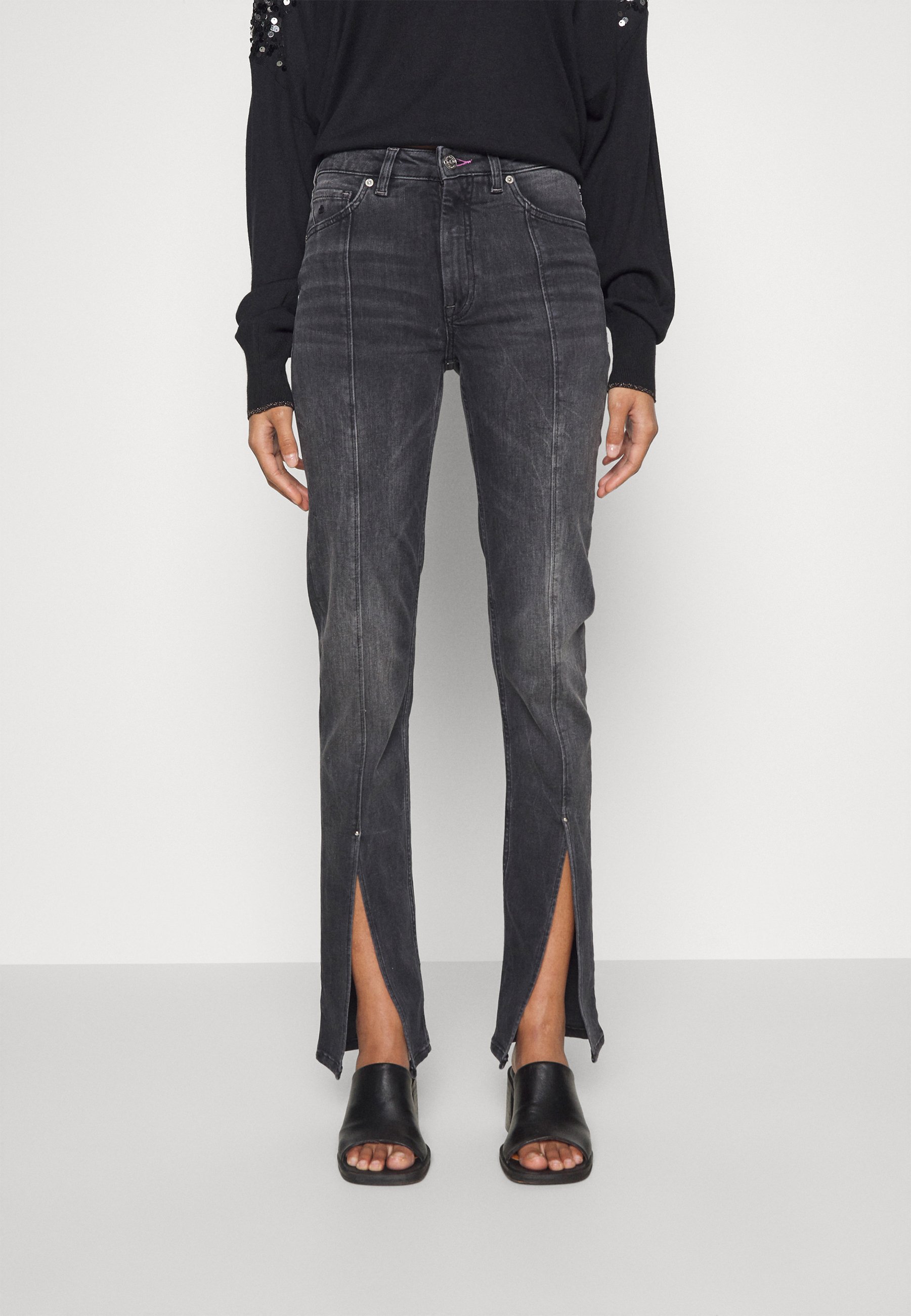 Scotch & Soda SEASONAL HAUT WITH KICK HERO - Bootcut jeans - hero black/anthracite