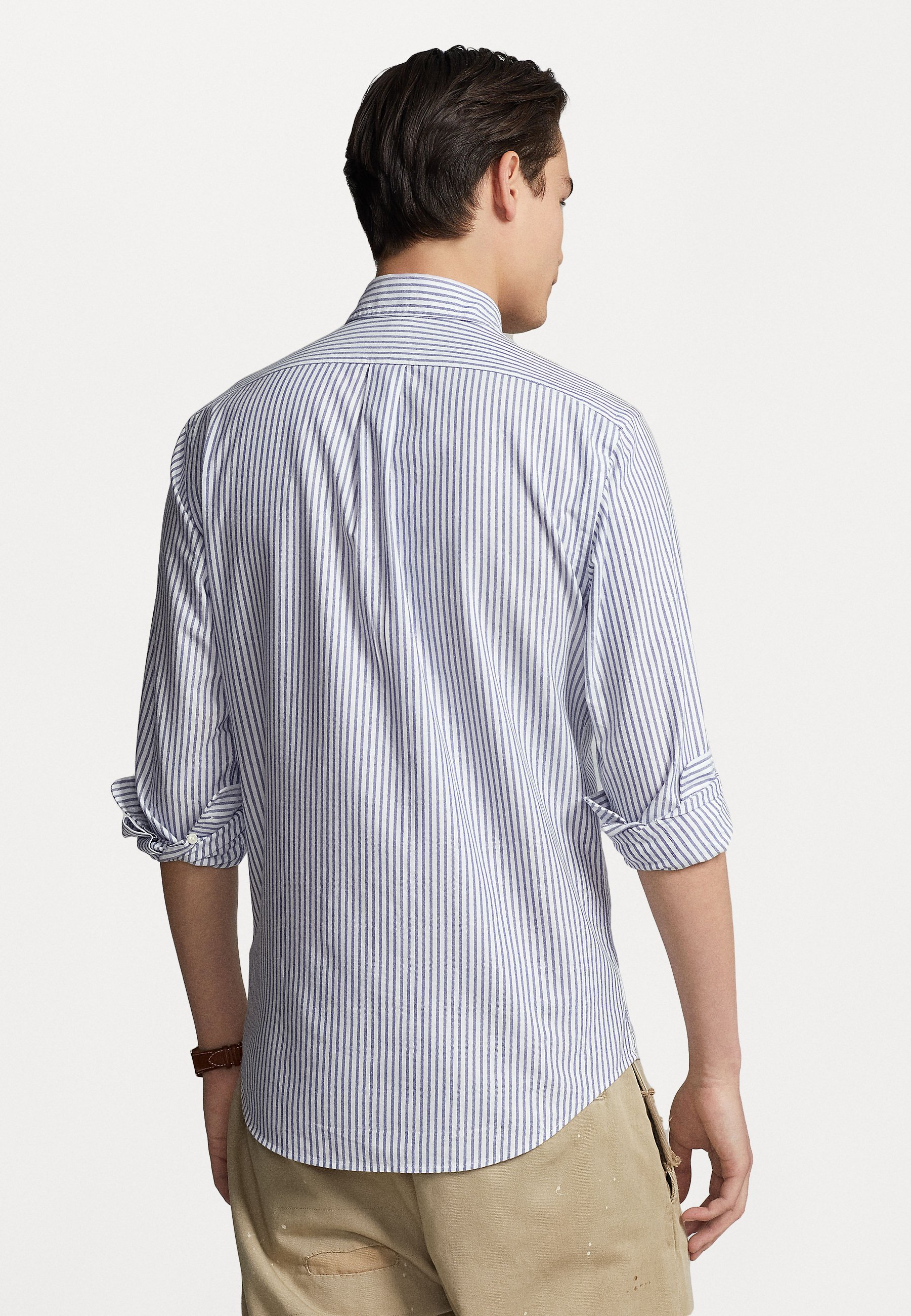 Polo Ralph Lauren LONG SLEEVE SPORT - Shirt - white/heritage royal/royal blue