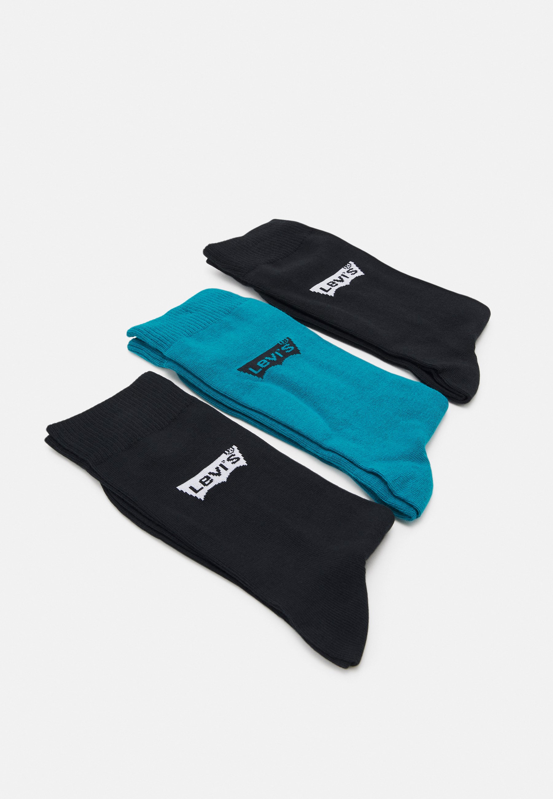 Levi's® REGULAR CUT BATWING LOGO RECYCLED 3 PACK - Socks - ocean depths/teal