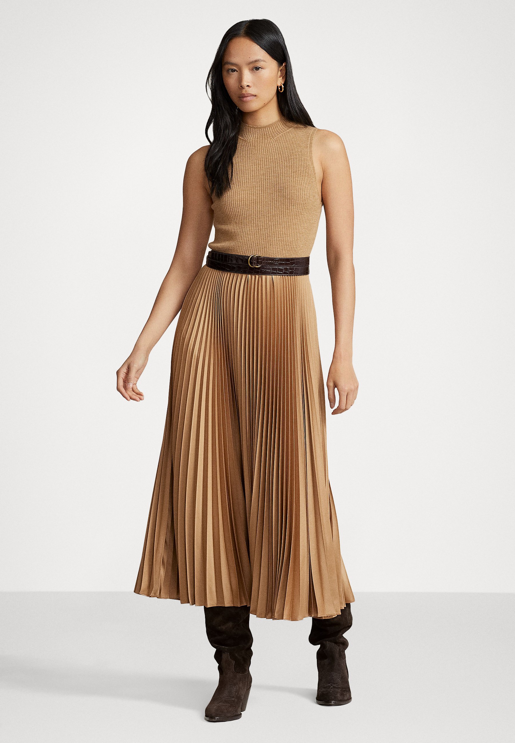 Polo Ralph Lauren WYNNA SLEEVELESS DRESS - Cocktail dress / Party dress - collection camel/camel