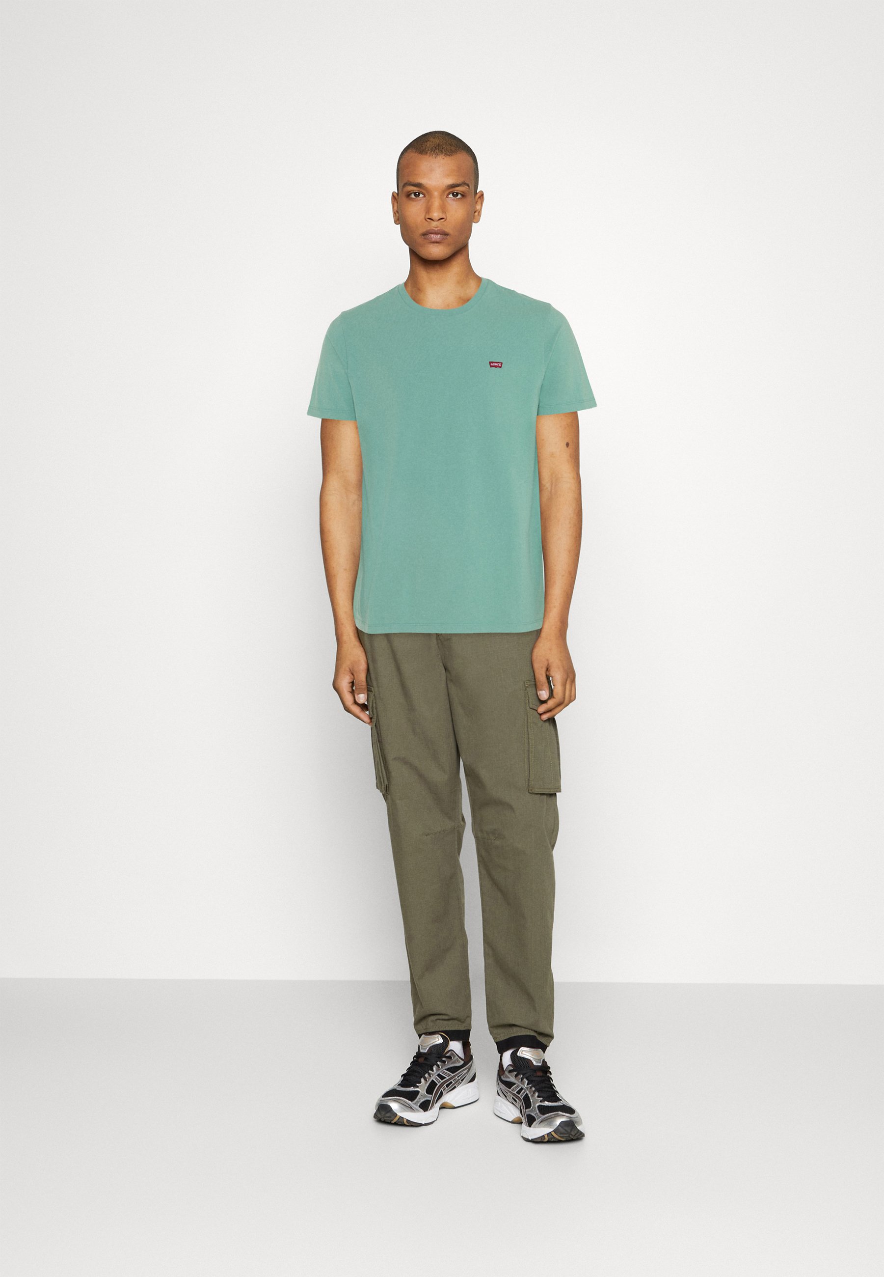 Levi's® ORIGINAL  - Print T-shirt - wasabi/turquoise