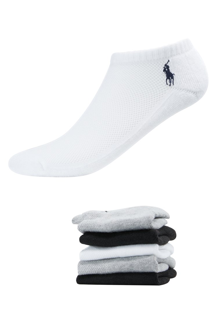 Polo Ralph Lauren LOW-PROFILE SPORT SOCK 6-PACK - Socks - white/black/grey/white