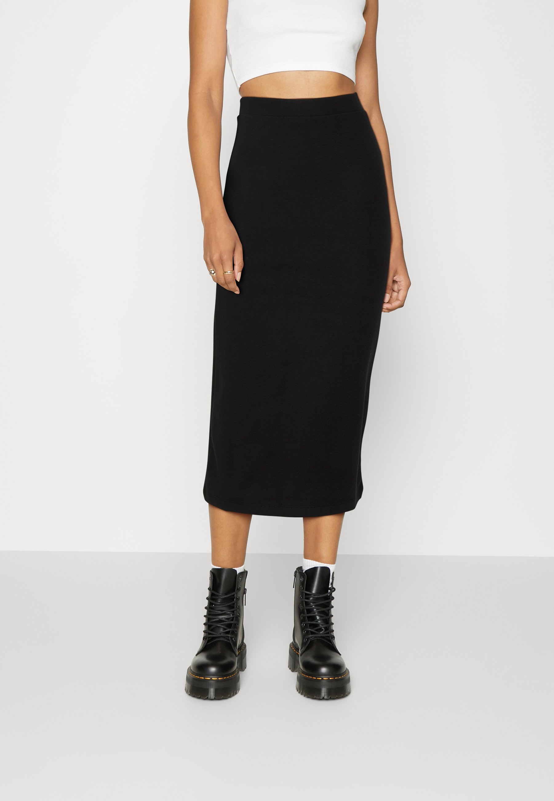 Vero Moda VMELLA CALF SKIRT - Pencil skirt - black
