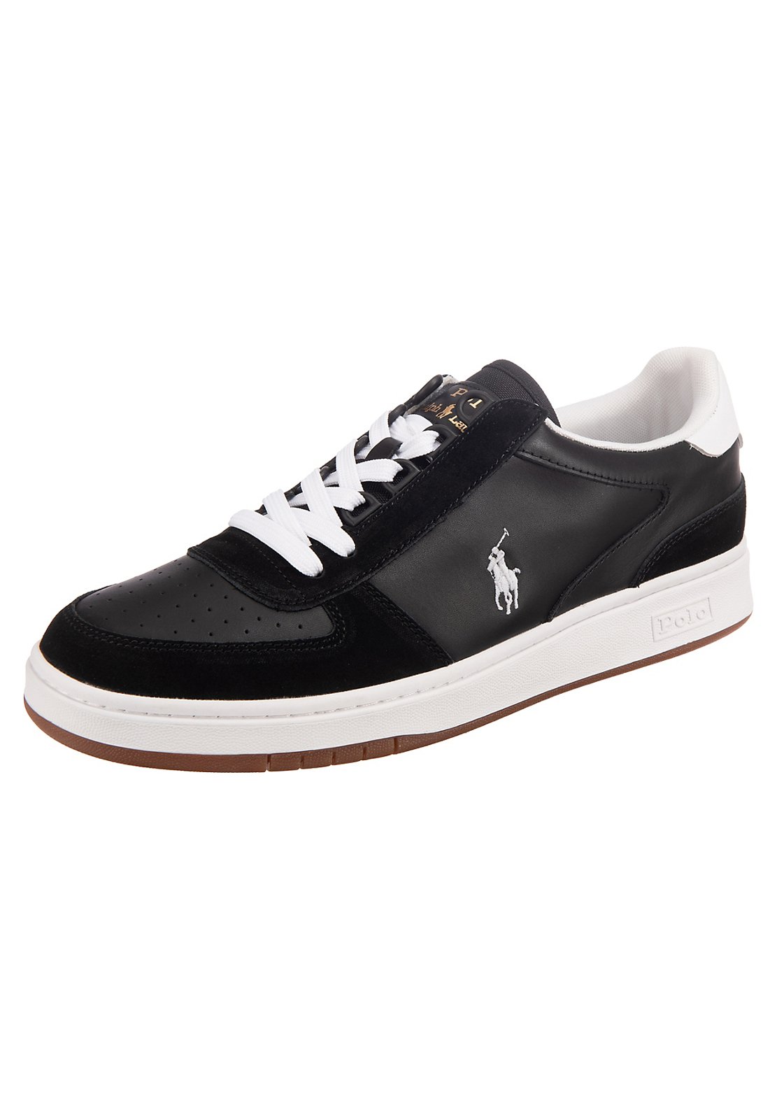 Polo Ralph Lauren POLO CRT PP-ATHLETIC - Trainers - black/white pp/black