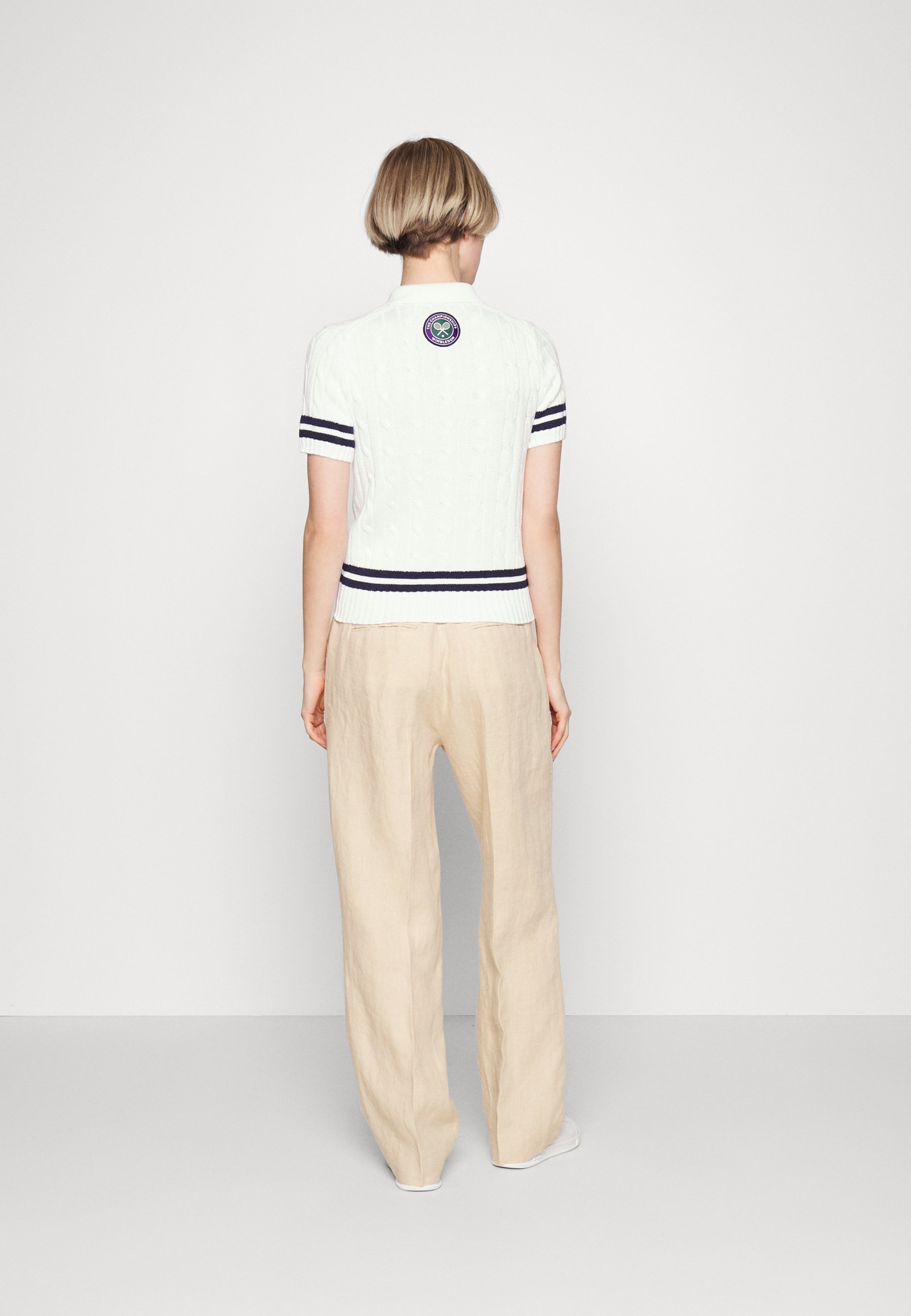 Polo Ralph Lauren FULL LENGTH FLAT FRONT - Trousers - basic sand/sand