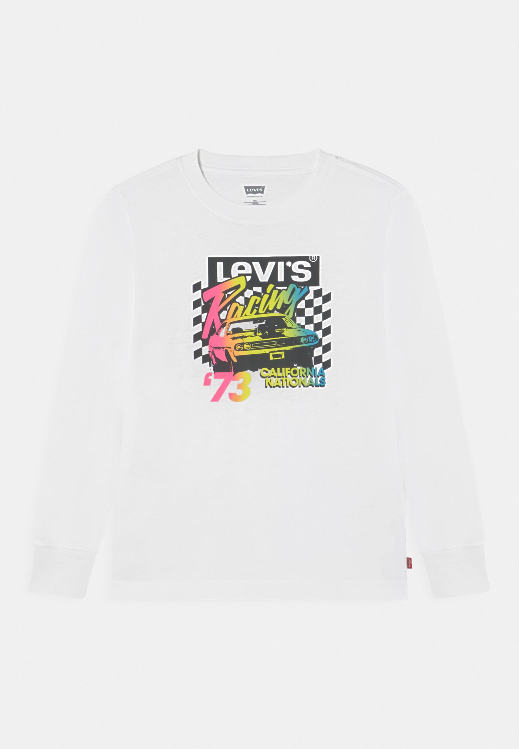 Levi's® RACING TEE - Print T-shirt - bright white/white