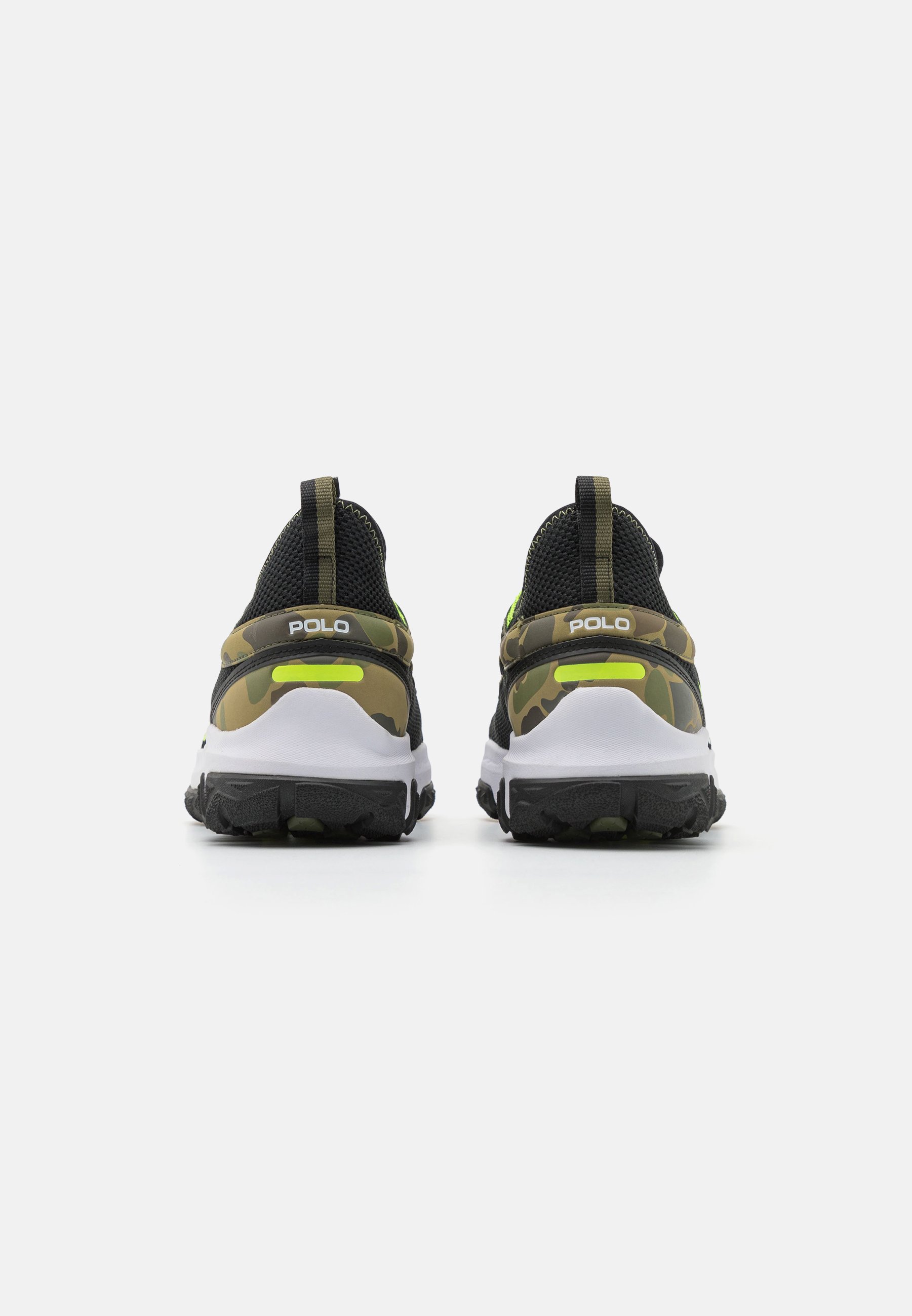 Polo Ralph Lauren ADVNTR 300 LACE UNISEX - Trainers - black/safety yellow/frog/black