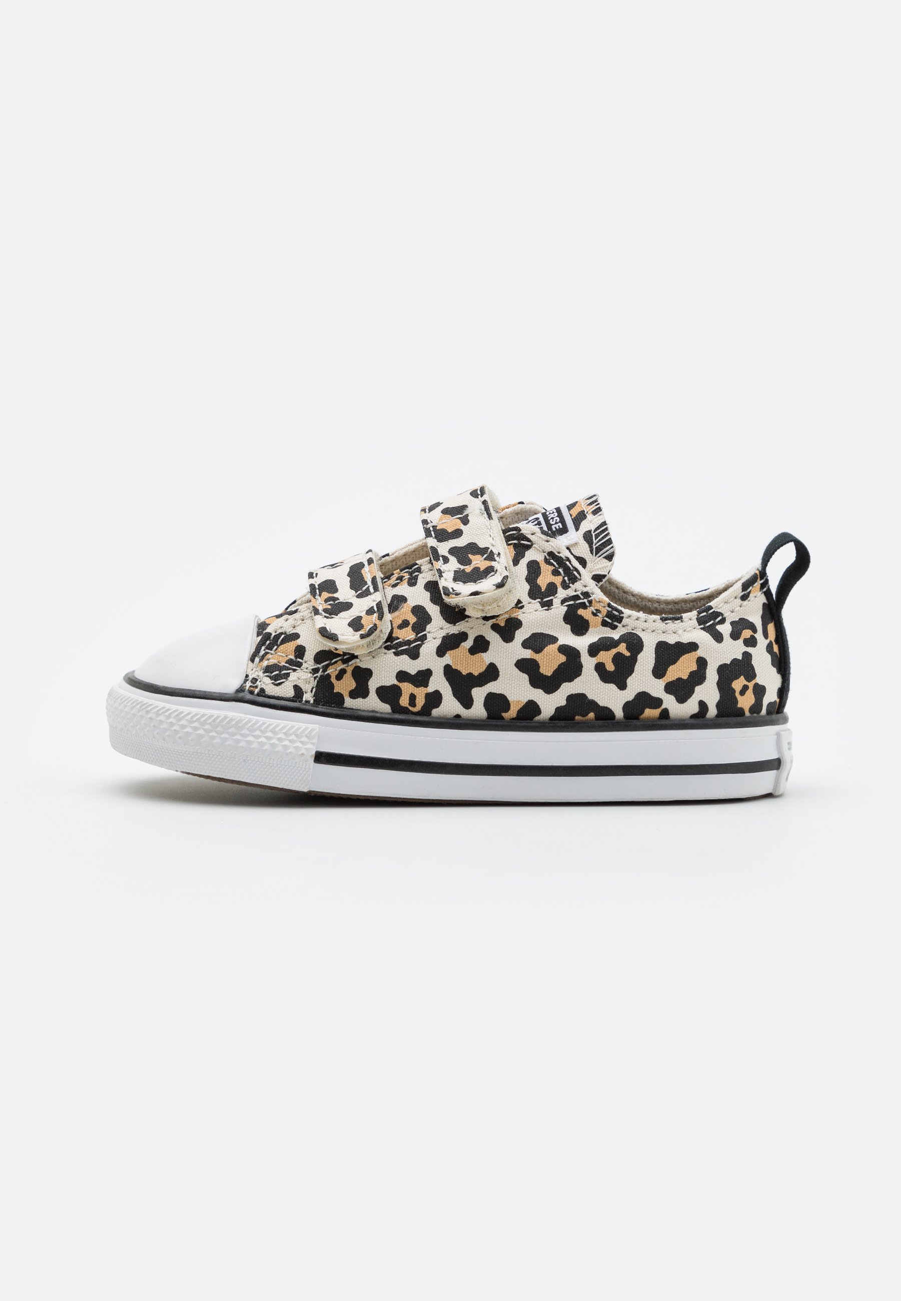 Converse CHUCK TAYLOR ALL STAR EASY ON LEOPARD LOVE TODDLER - Trainers - driftwood/black/white/beige