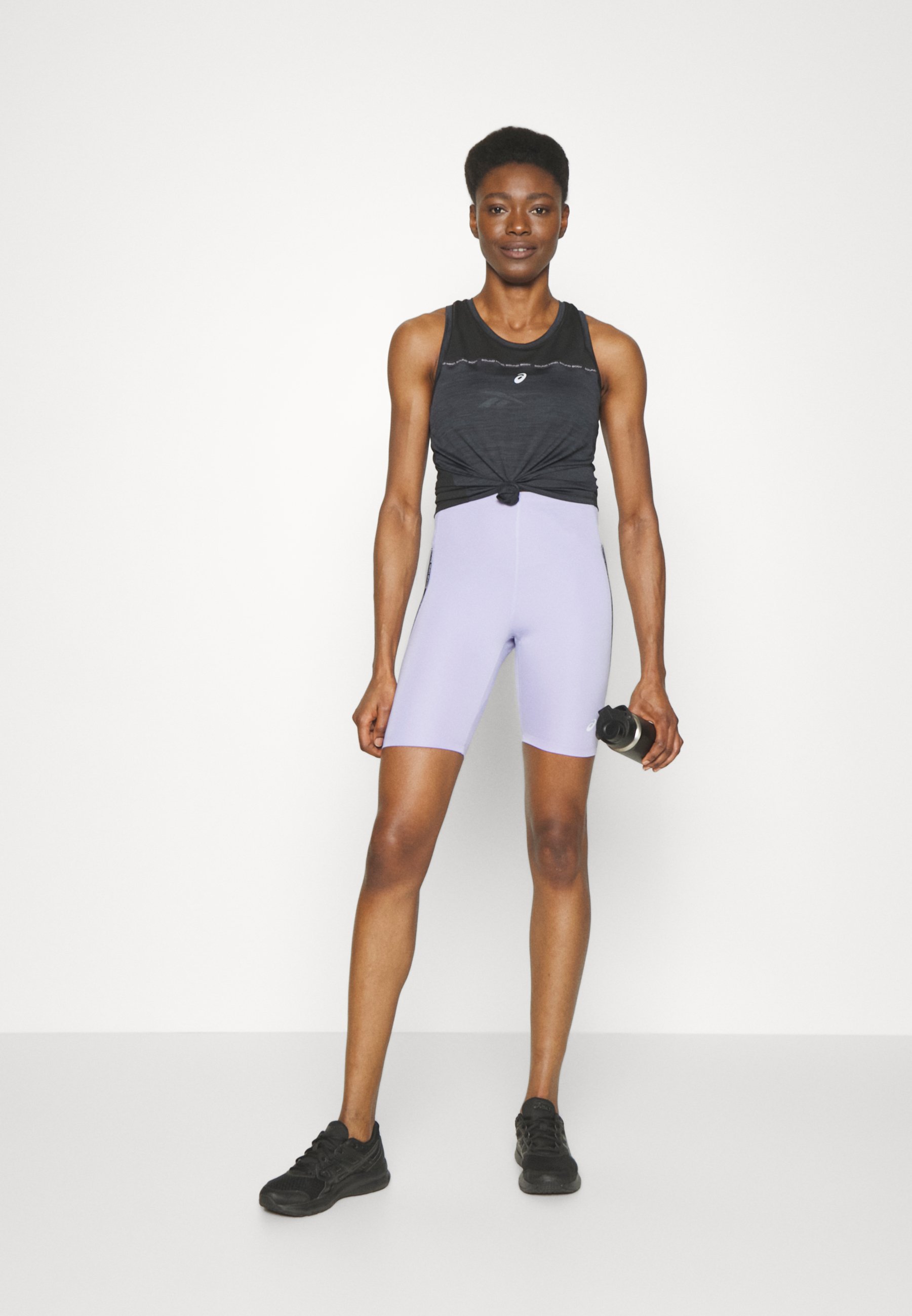 ASICS RACE TANK - Top - performance black/charcoal grey/black