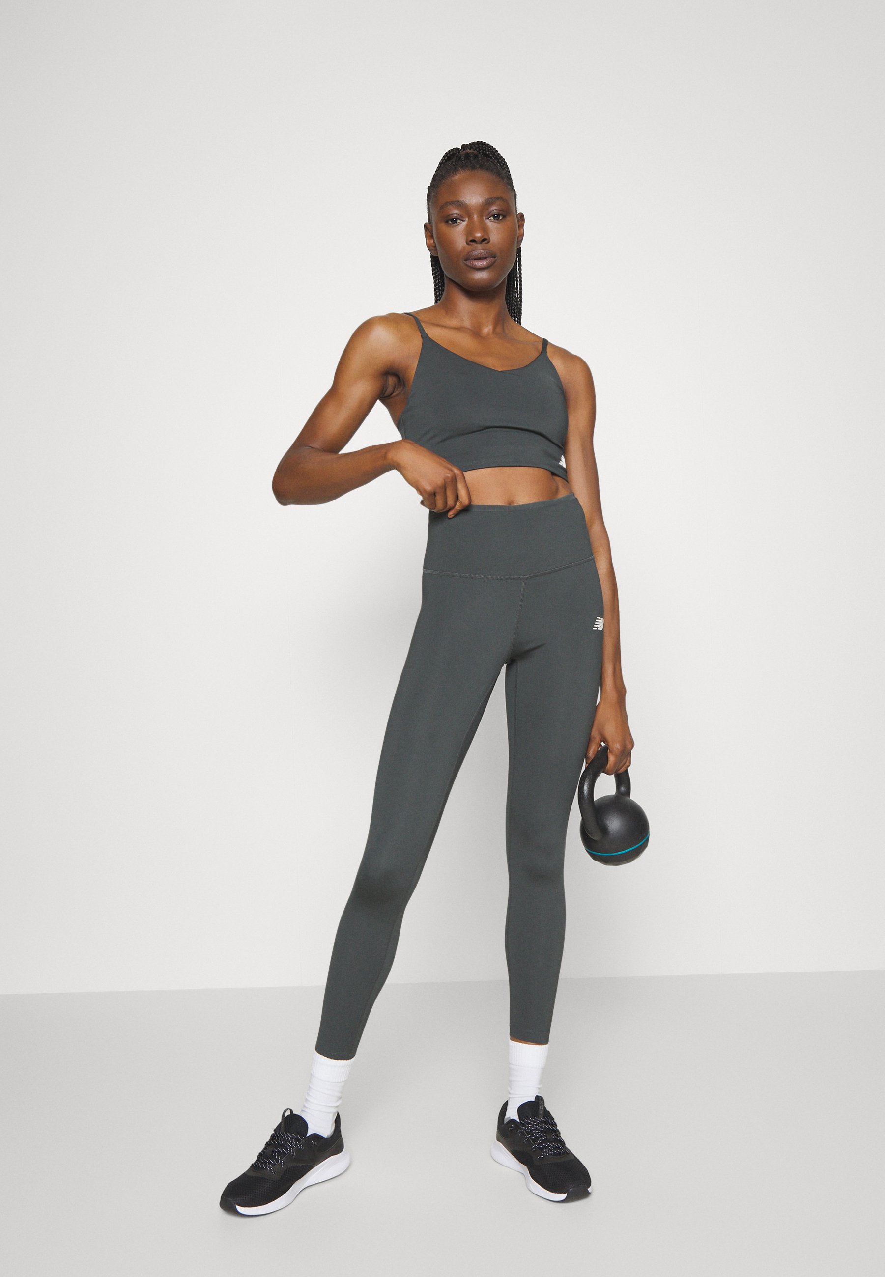 NB LINEAR HERITAGE LEGGING - Leggings - blacktop/black