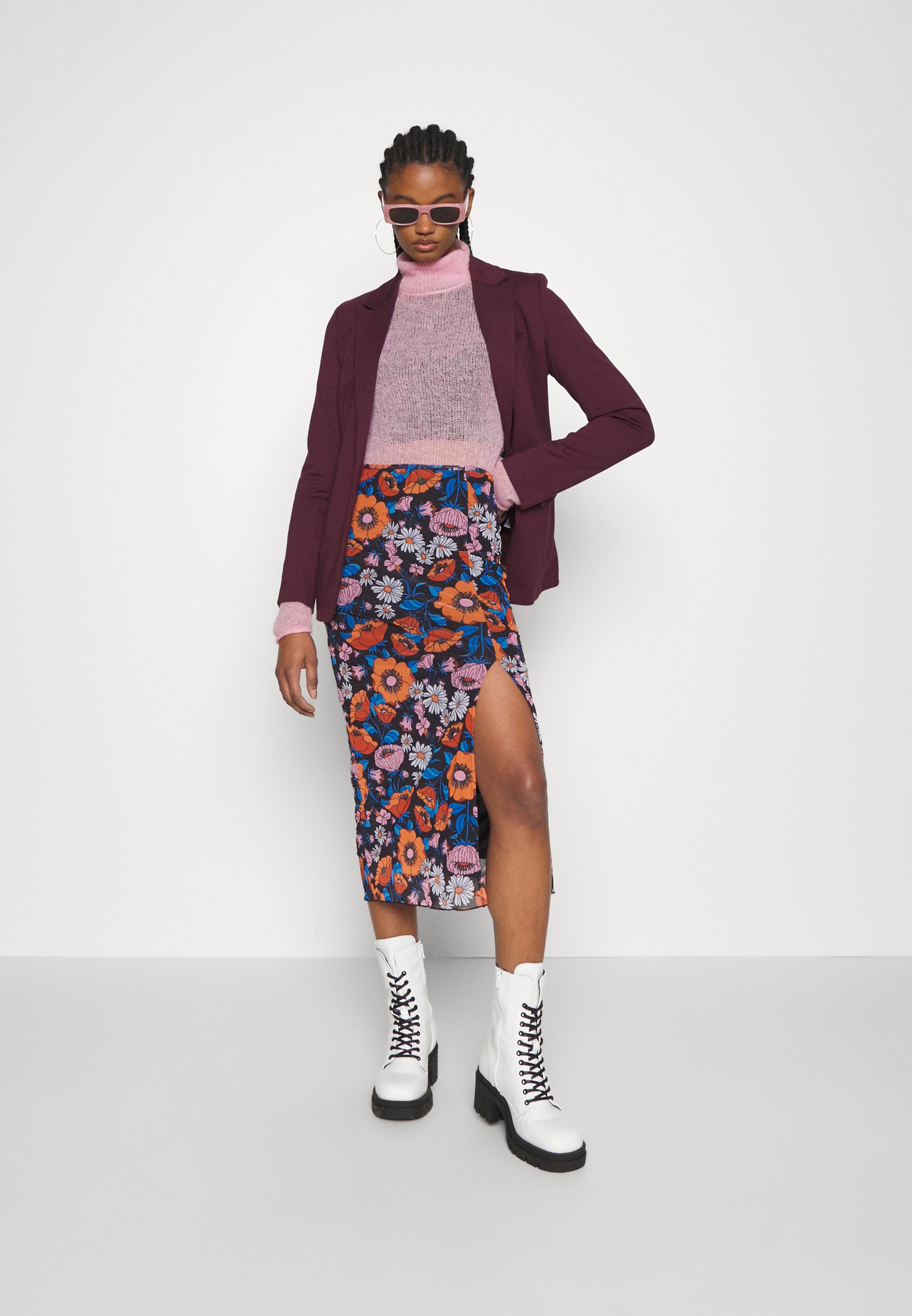ONLY ONLPINKO VIKA FITTED - Blazer - winetasting/bordeaux