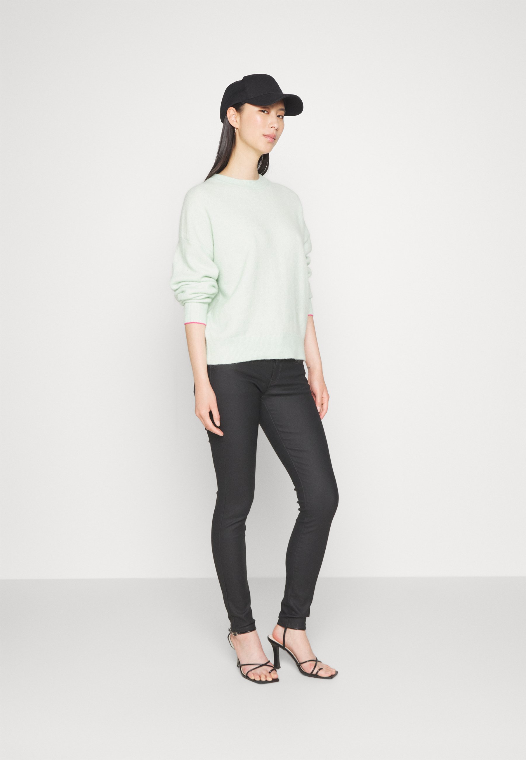 Scotch & Soda FUZZY CREW NECK - Jumper - light mint/mint