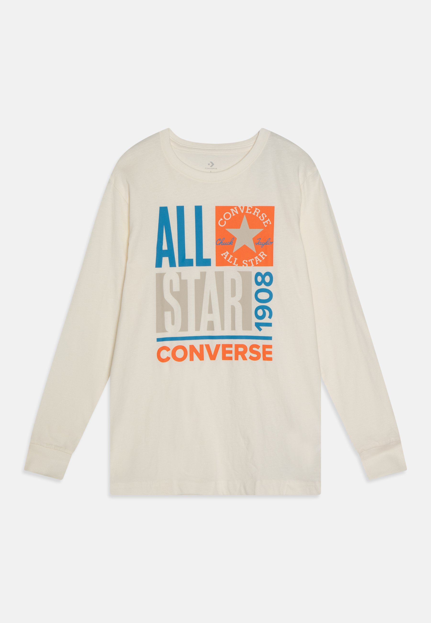 Converse ALL STAR STACKUP TEE UNISEX - Long sleeved top - egret/white