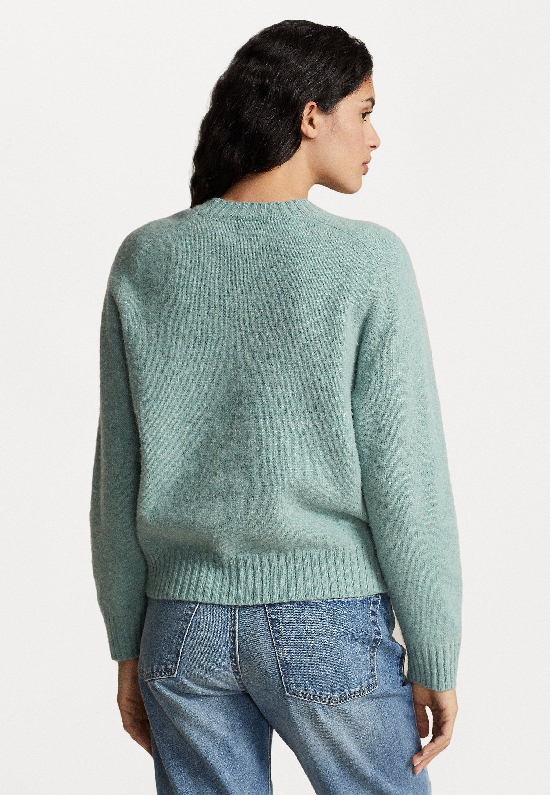 Polo Ralph Lauren LONG SLEEVE - Jumper - lovette heather/green