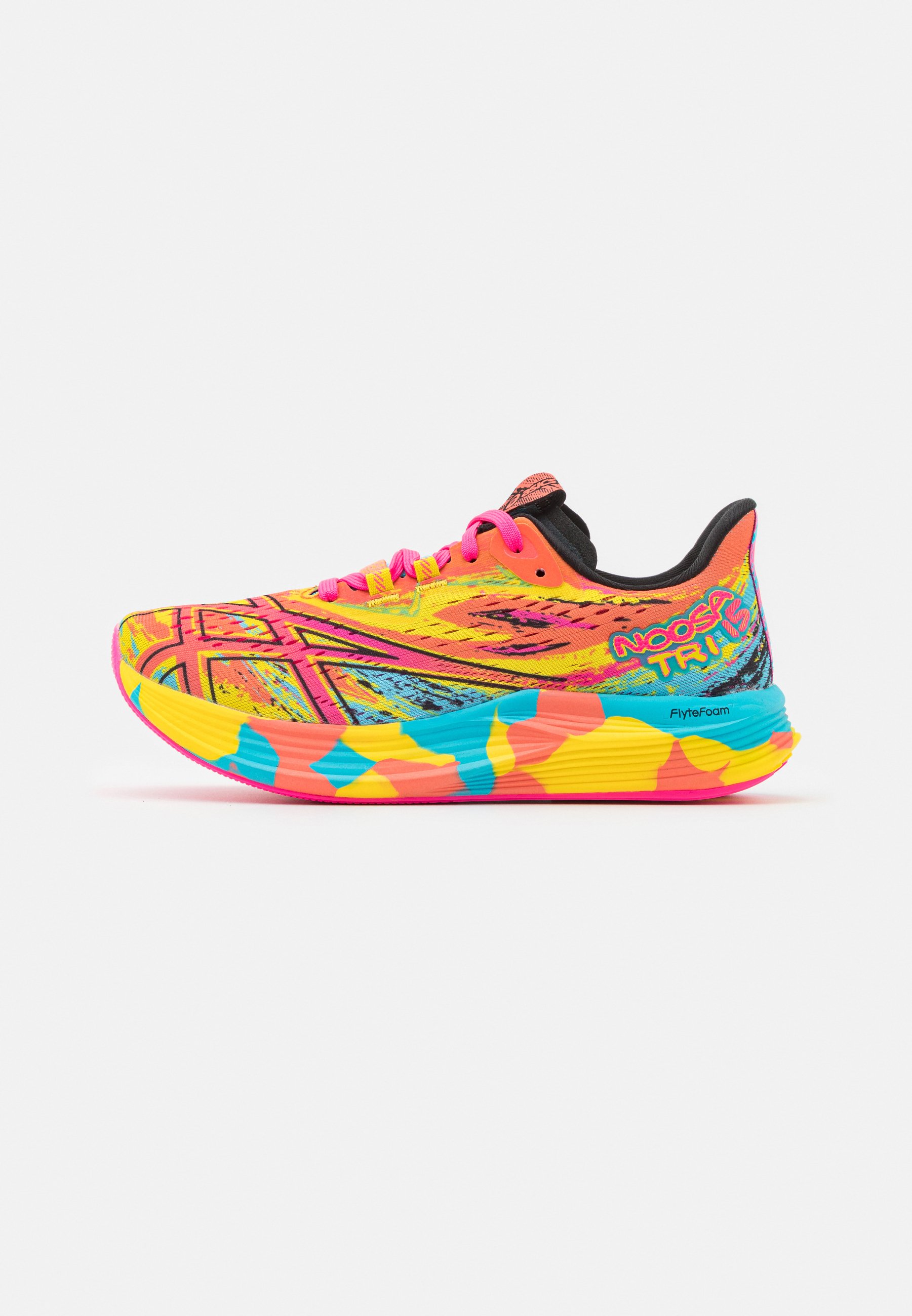 ASICS NOOSA TRI 15 COLOR INJECTION - Neutral running shoes - aquarium/vibrant yellow/multi-coloured