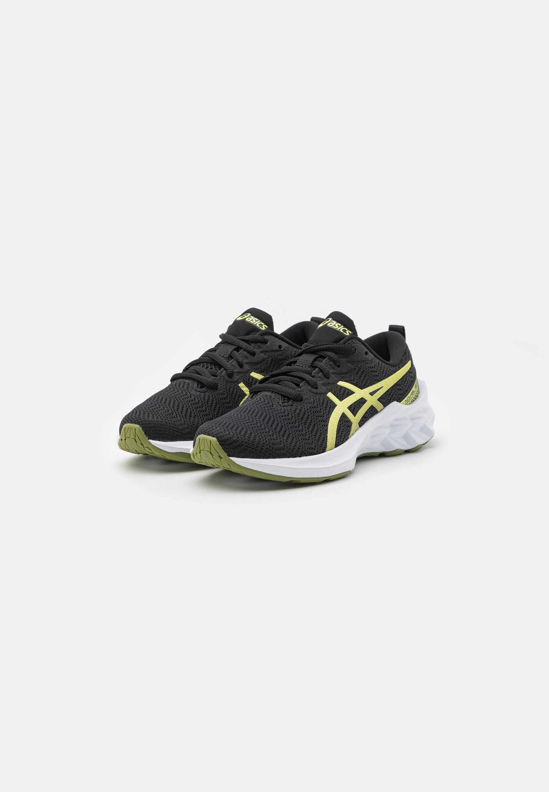 ASICS NOVABLAST 2 UNISEX - Competition running shoes - black/glow yellow/black