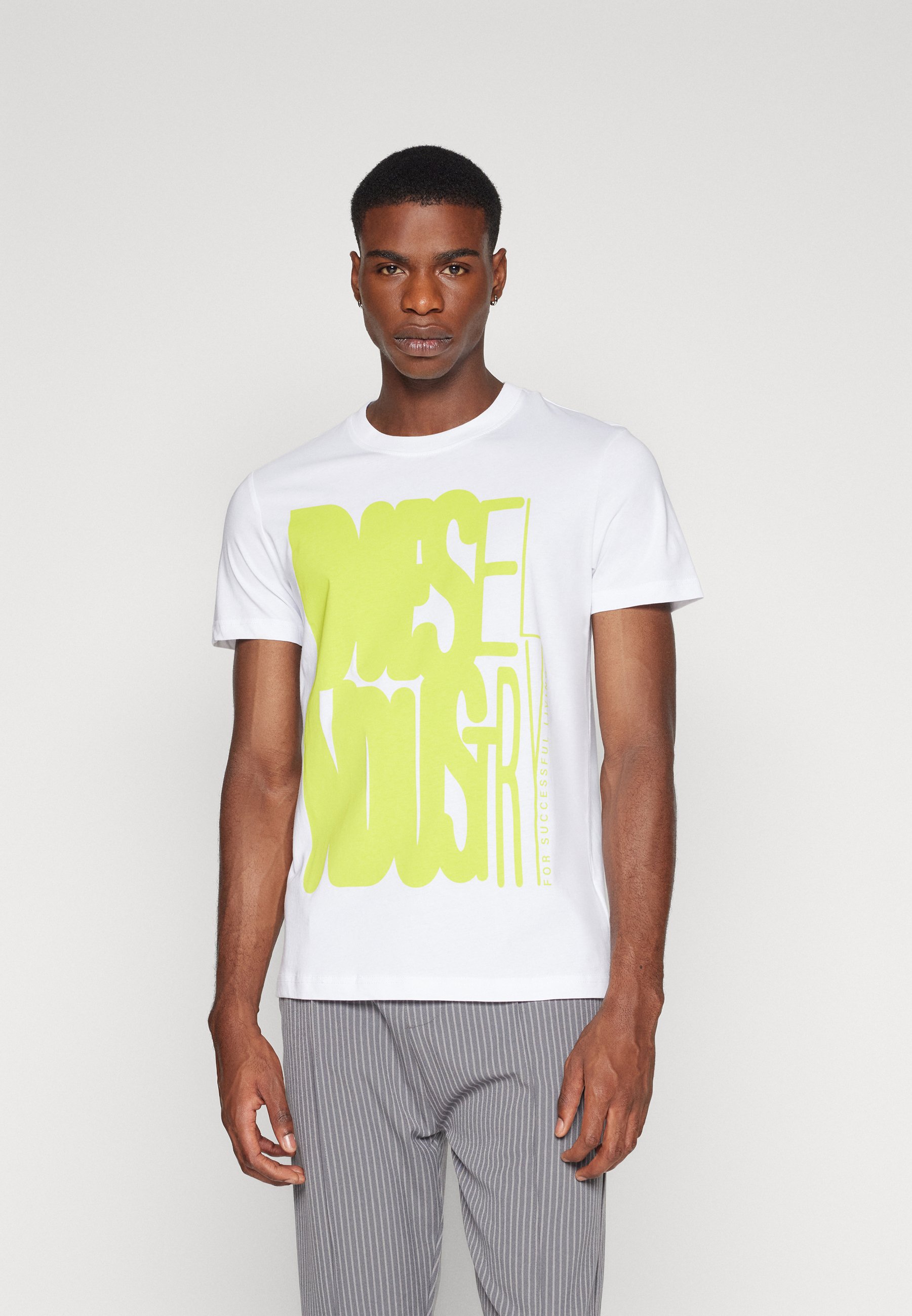 Diesel EGOR UNISEX - Print T-shirt - white
