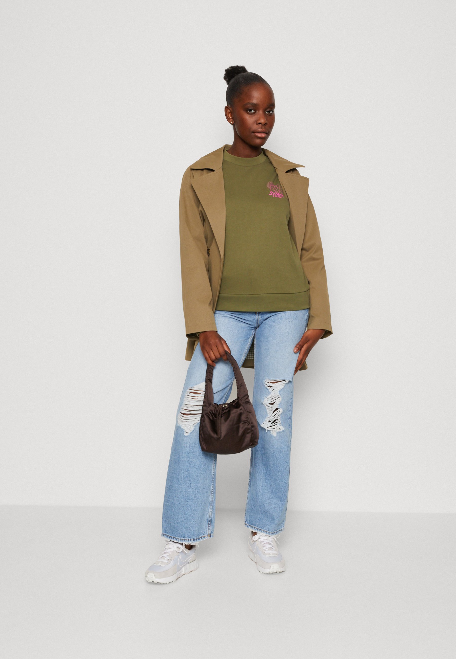 Scotch & Soda SMALL TULIP REGULAR FIT - Sweatshirt - army green/green