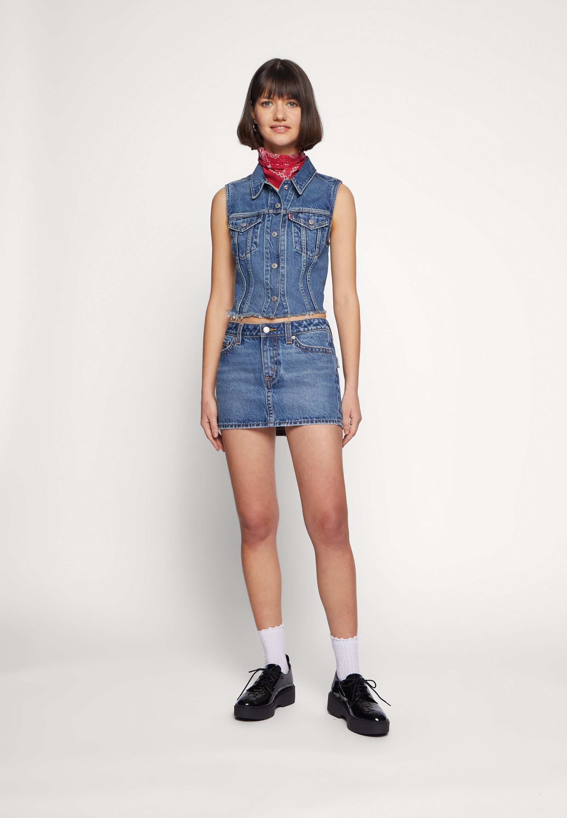 Levi's® VEST - Waistcoat - coupon clipper/stone blue denim