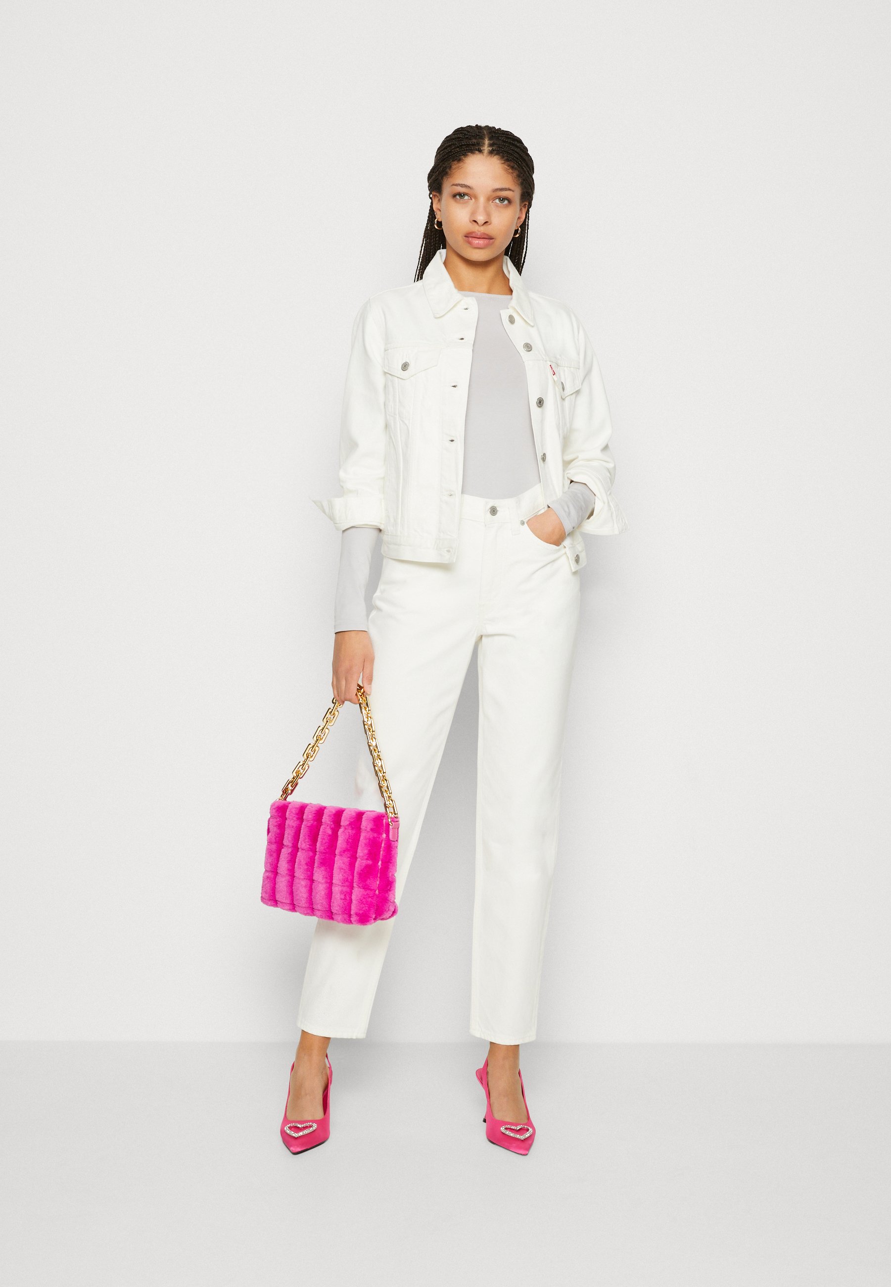 Levi's® 80's MOM - Jeans Tapered Fit - snowing in la/white denim