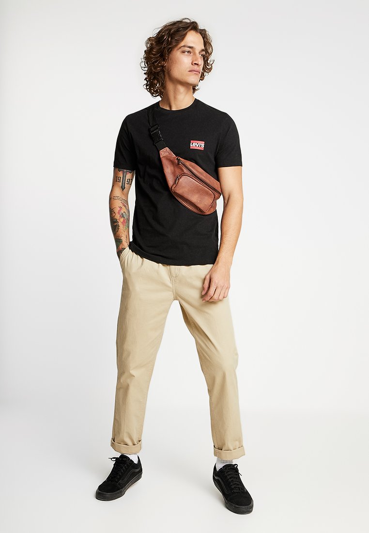 Levi's® CREWNECK GRAPHIC 2 PACK - Basic T-shirt - white/mineral black/black