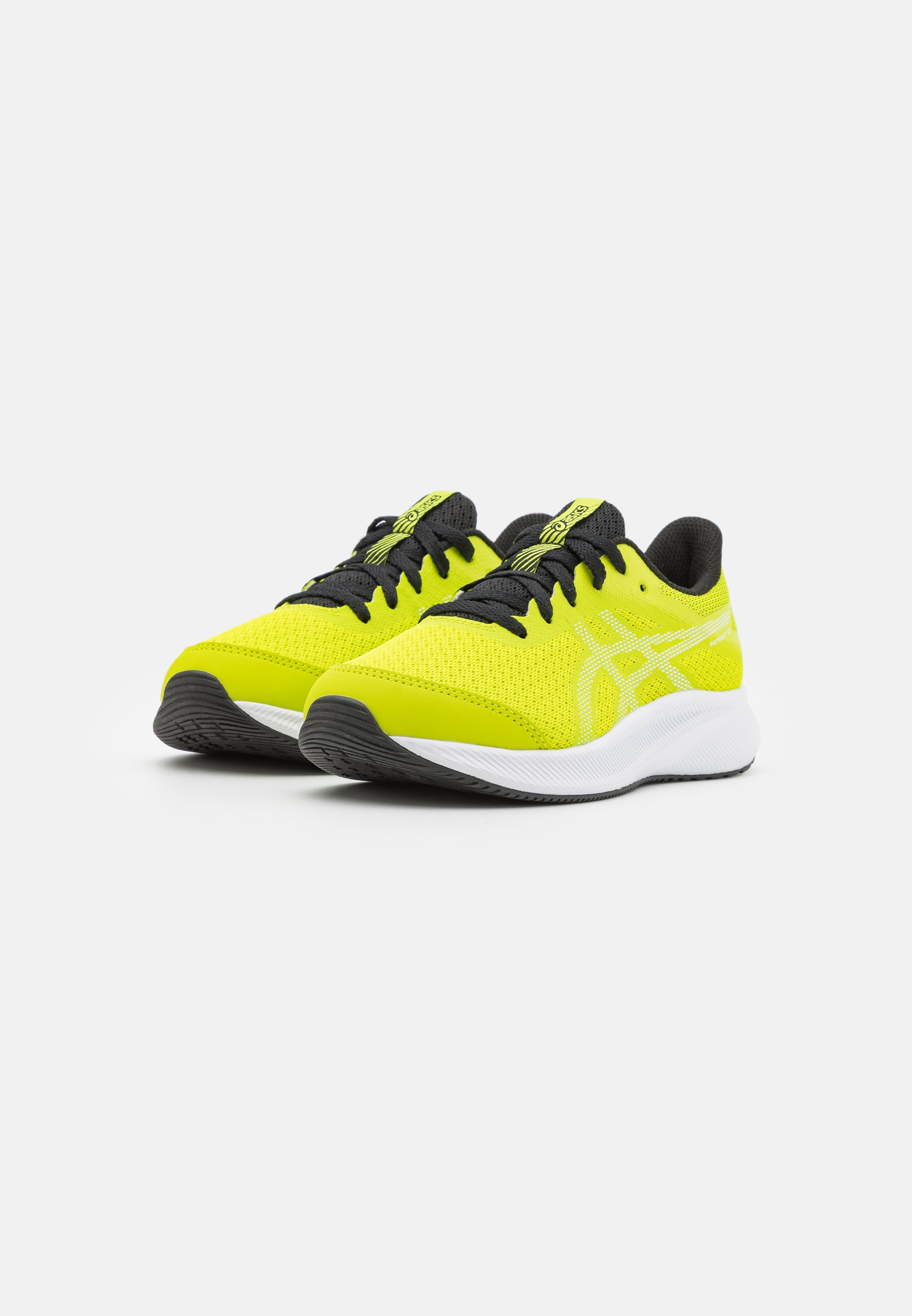 ASICS PATRIOT 13 GS UNISEX - Neutral running shoes - lime zest/white/green