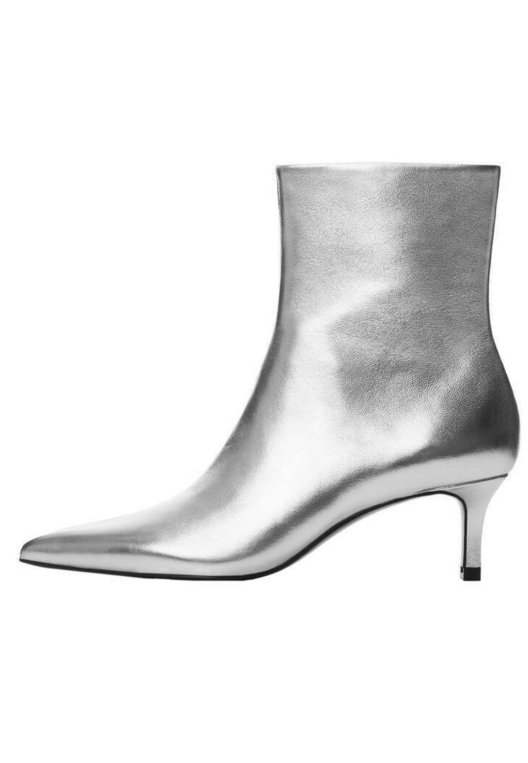 Mango DADLY - Classic ankle boots - argent/silver-coloured
