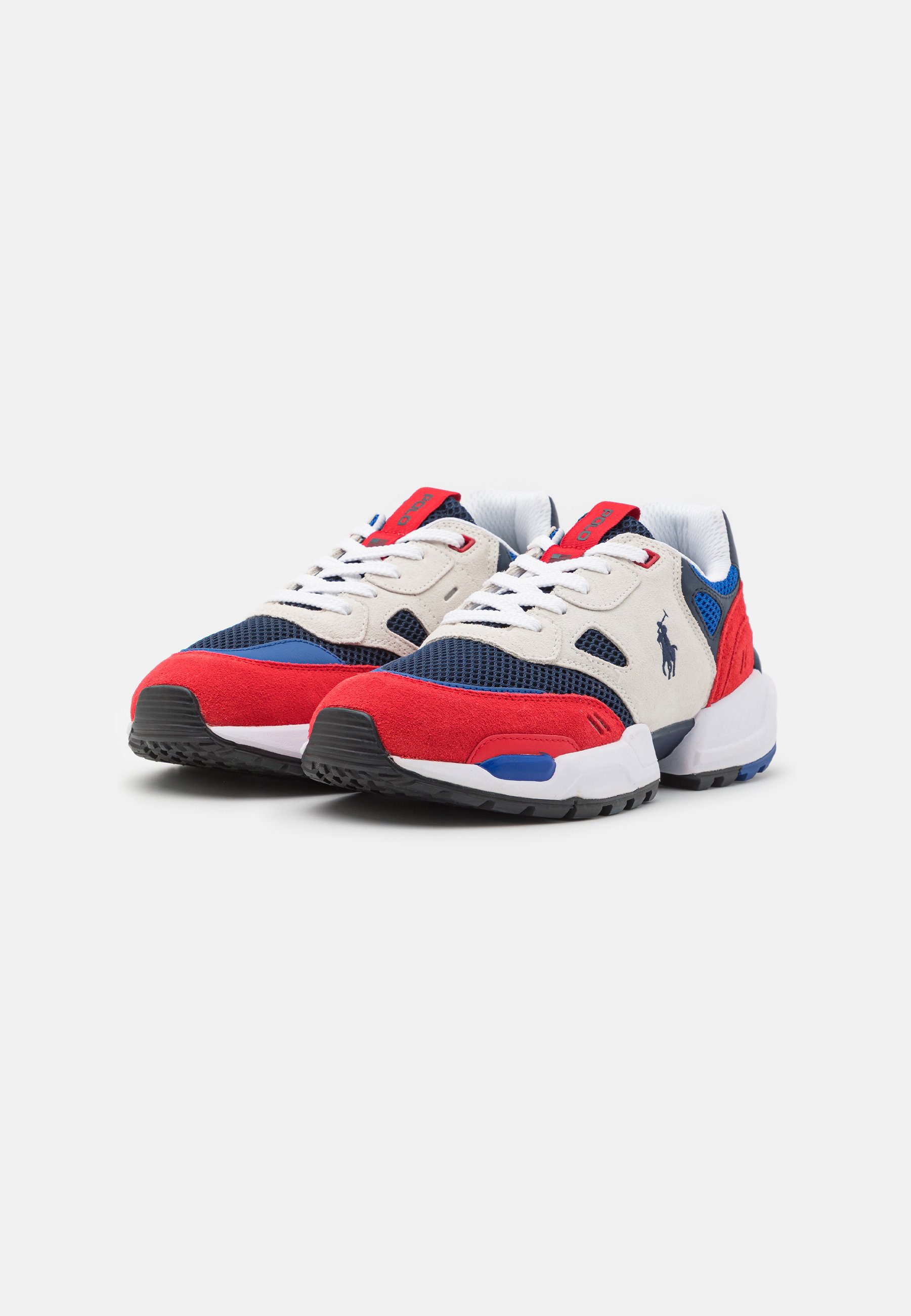 Polo Ralph Lauren LACE UNISEX - Trainers - white/red/royal/white