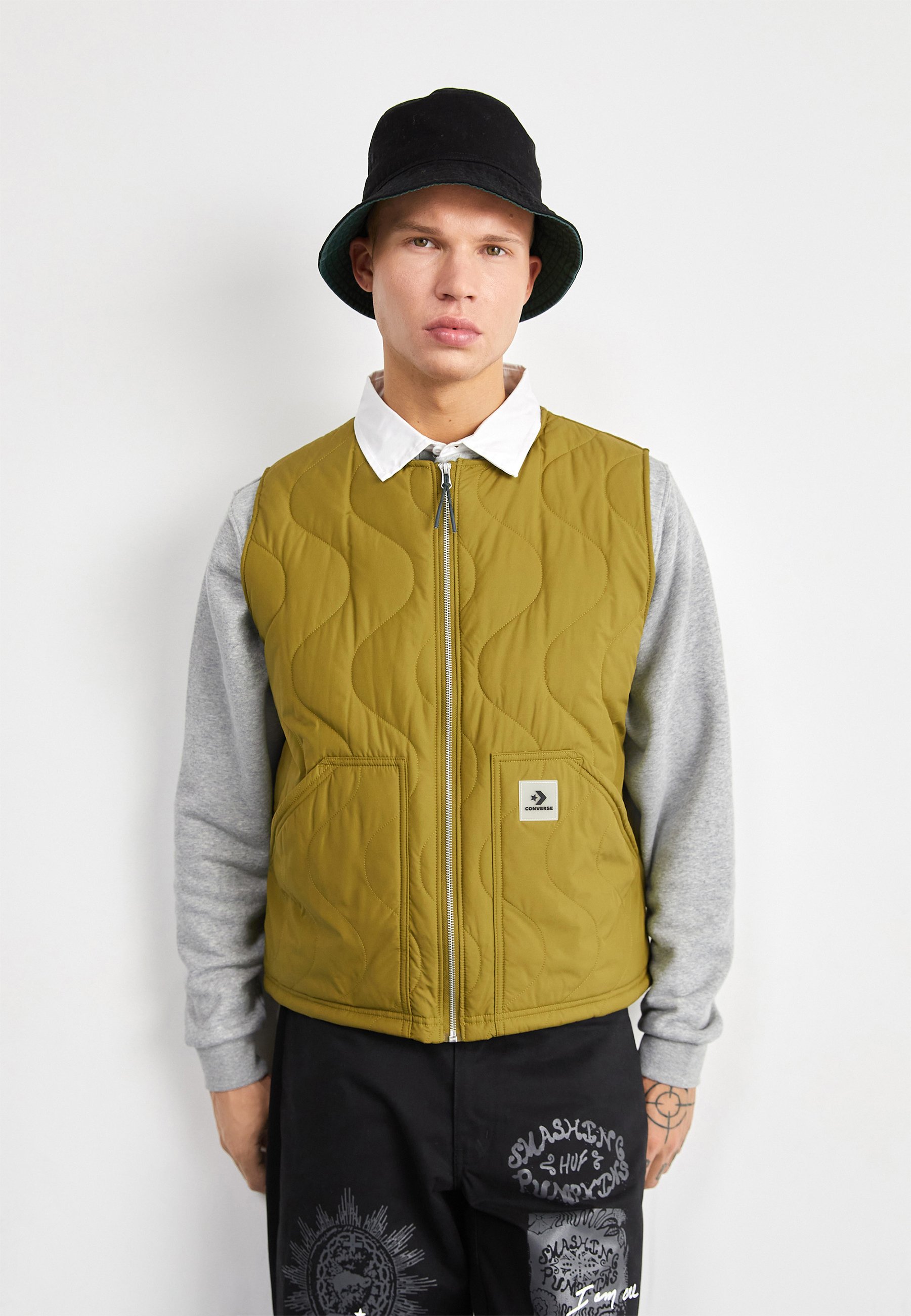 Converse PADDED VEST - Waistcoat - cosmic turtle/khaki