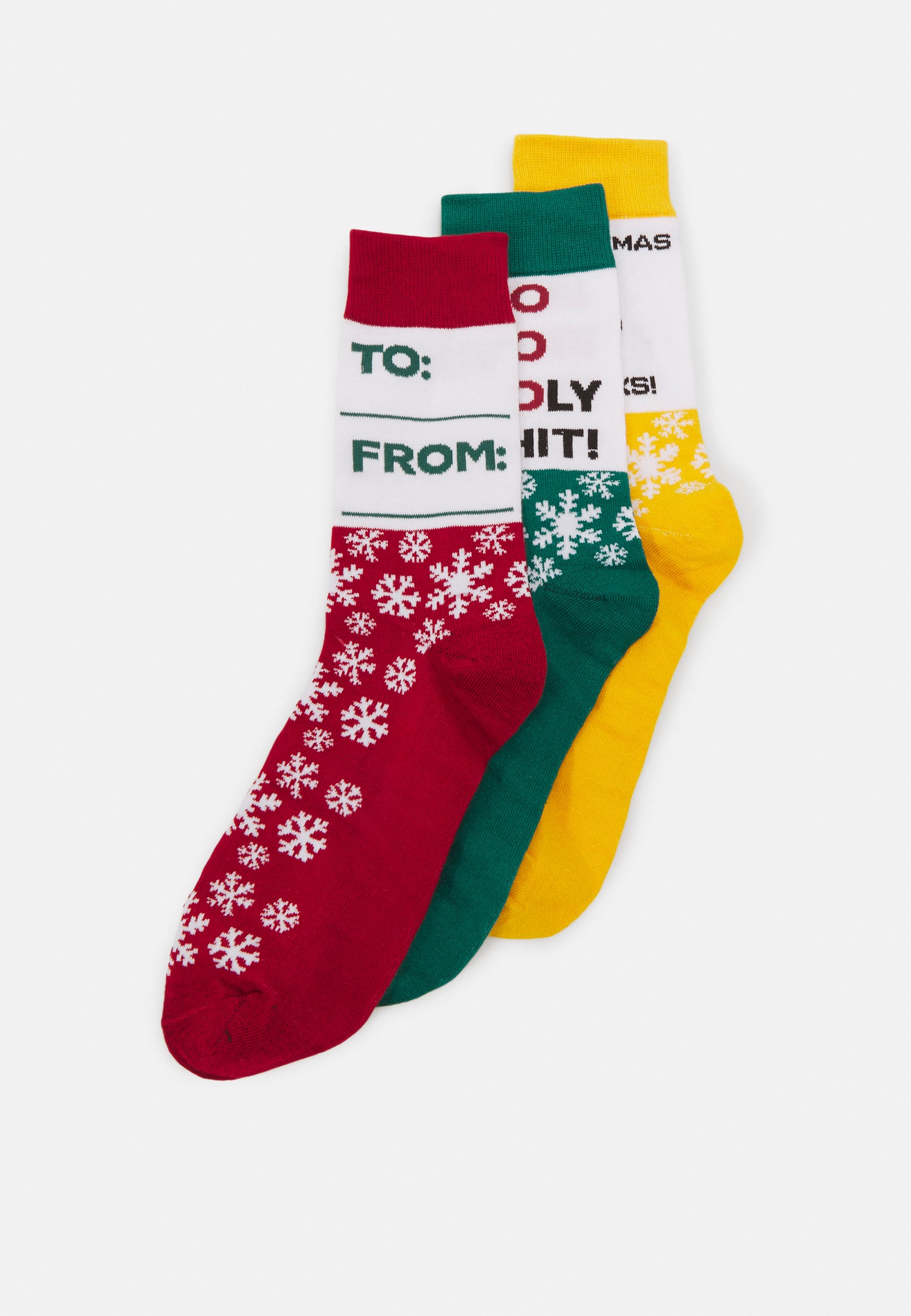 Jack &Jones JACXMAS GIFT SOCKS GIFTBOX 3 PACK - Socks - rio red/dark red/dark red