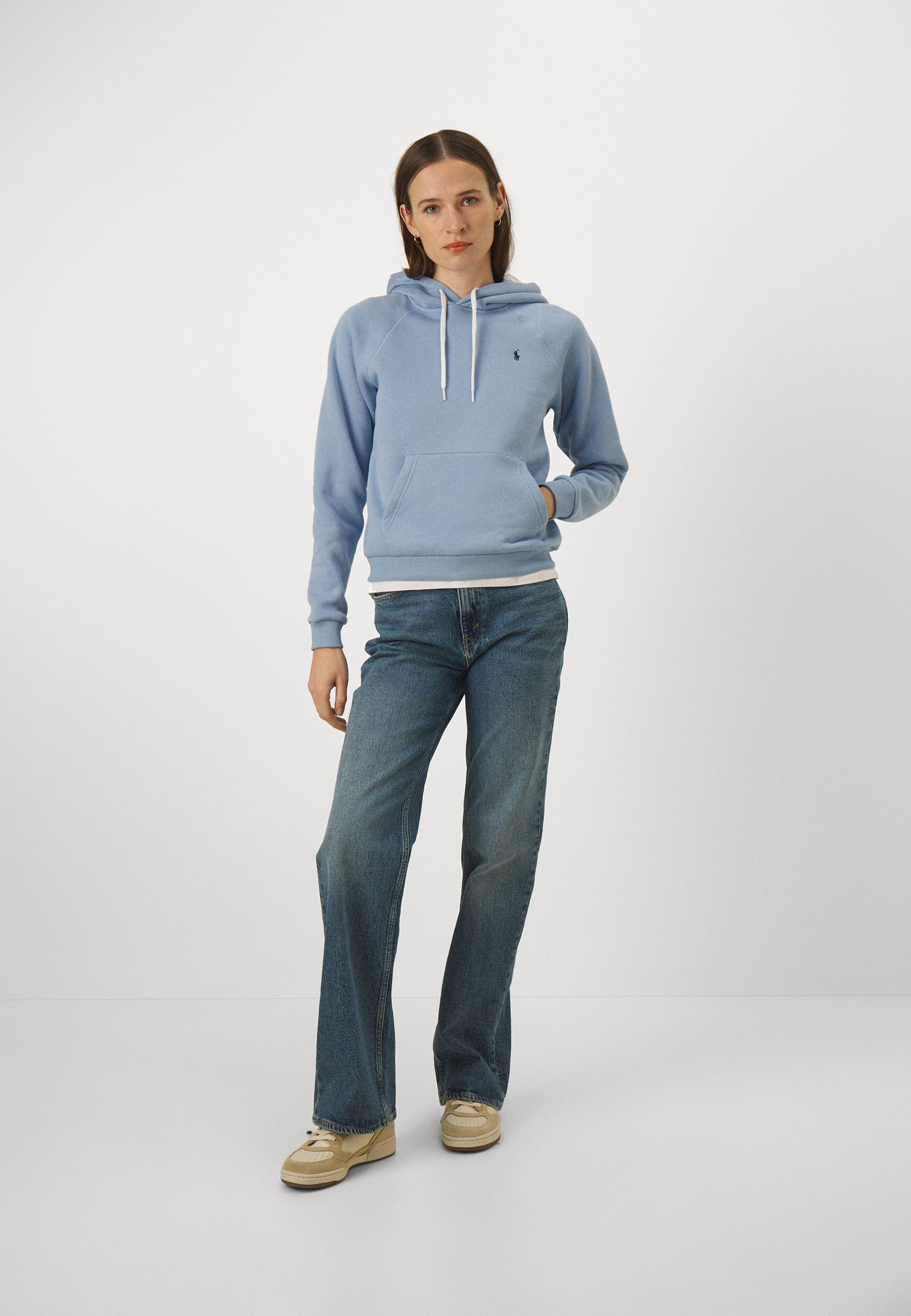 Polo Ralph Lauren LONG SLEEVE - Hoodie - chambray blue/blue