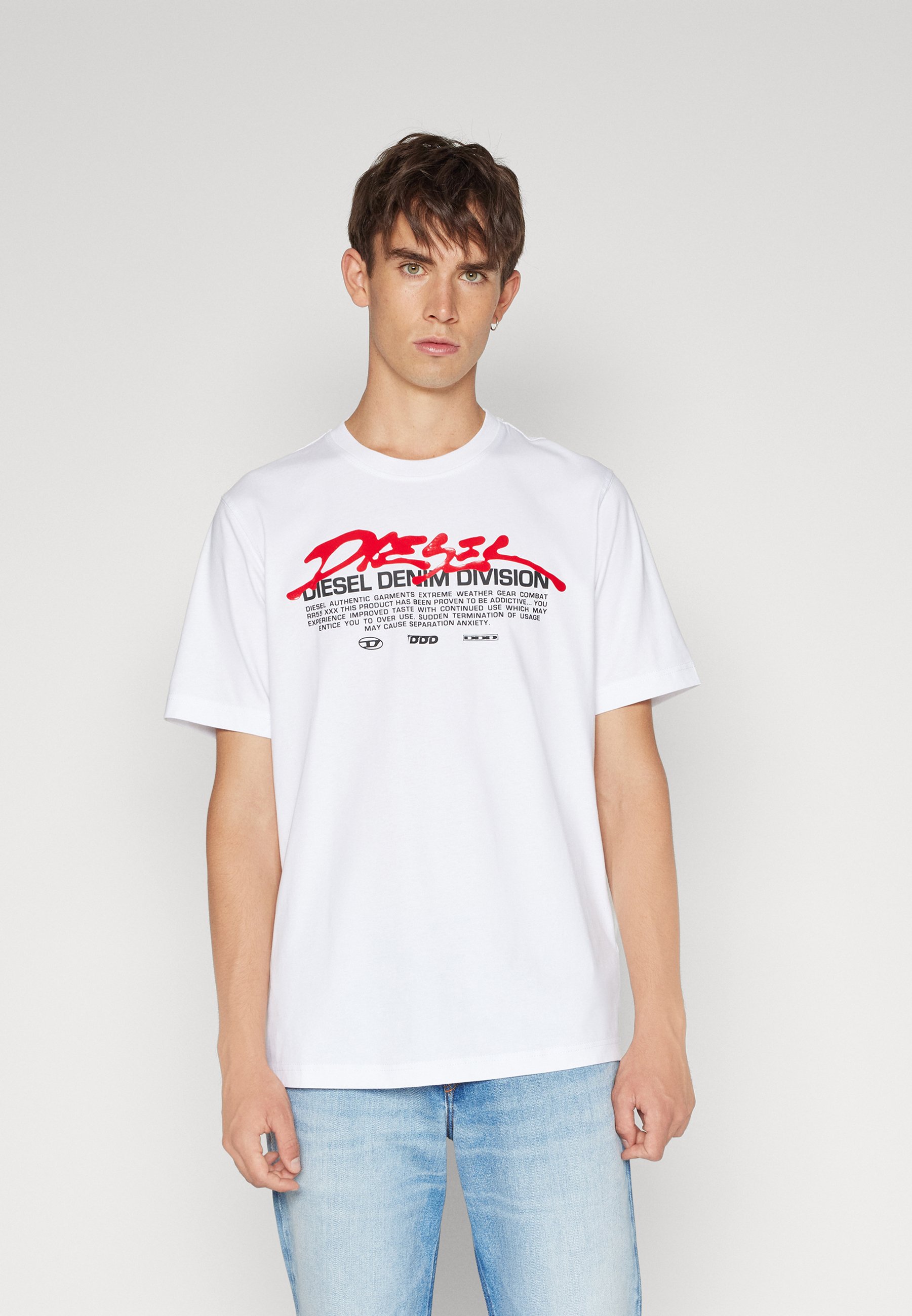 Diesel JUST UNISEX - Print T-shirt - white